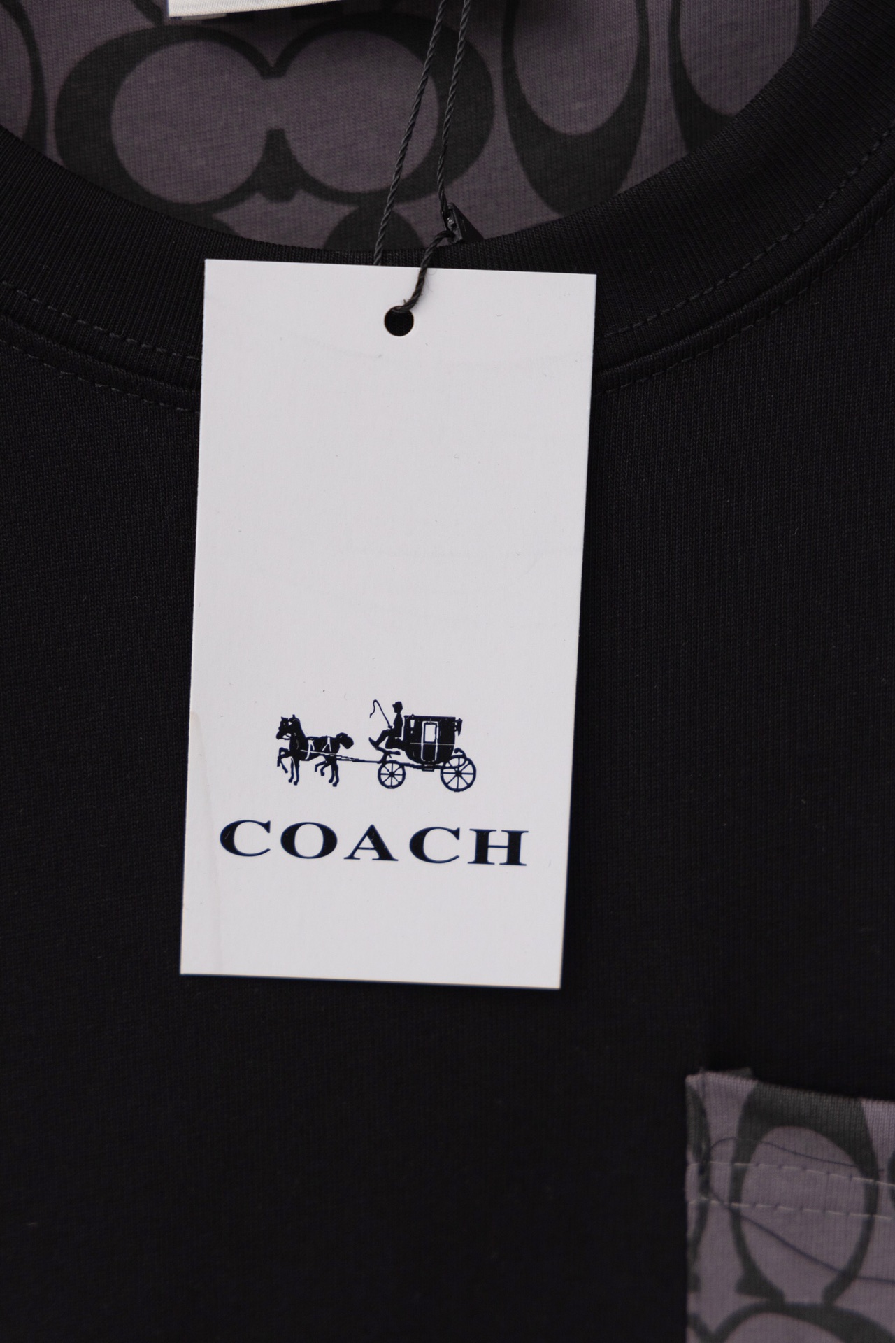 Customized Coach T-Shirts with Pocket Design in Black – Sizes M-4XL, 260g Soft Fabric - 图片 4