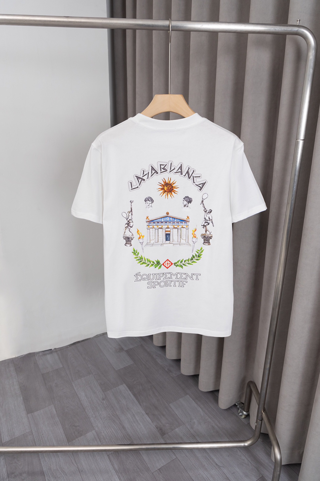 NewCCasablanca T-shirt: Classic Design, Customized Logo, Soft Cotton Fabric, Stylish Look - 图片 3