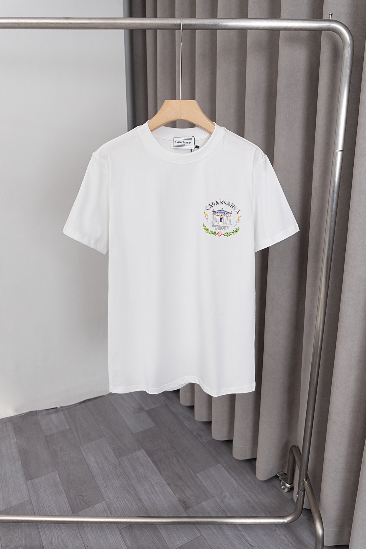 NewCCasablanca T-shirt: Classic Design, Customized Logo, Soft Cotton Fabric, Stylish Look - 图片 2