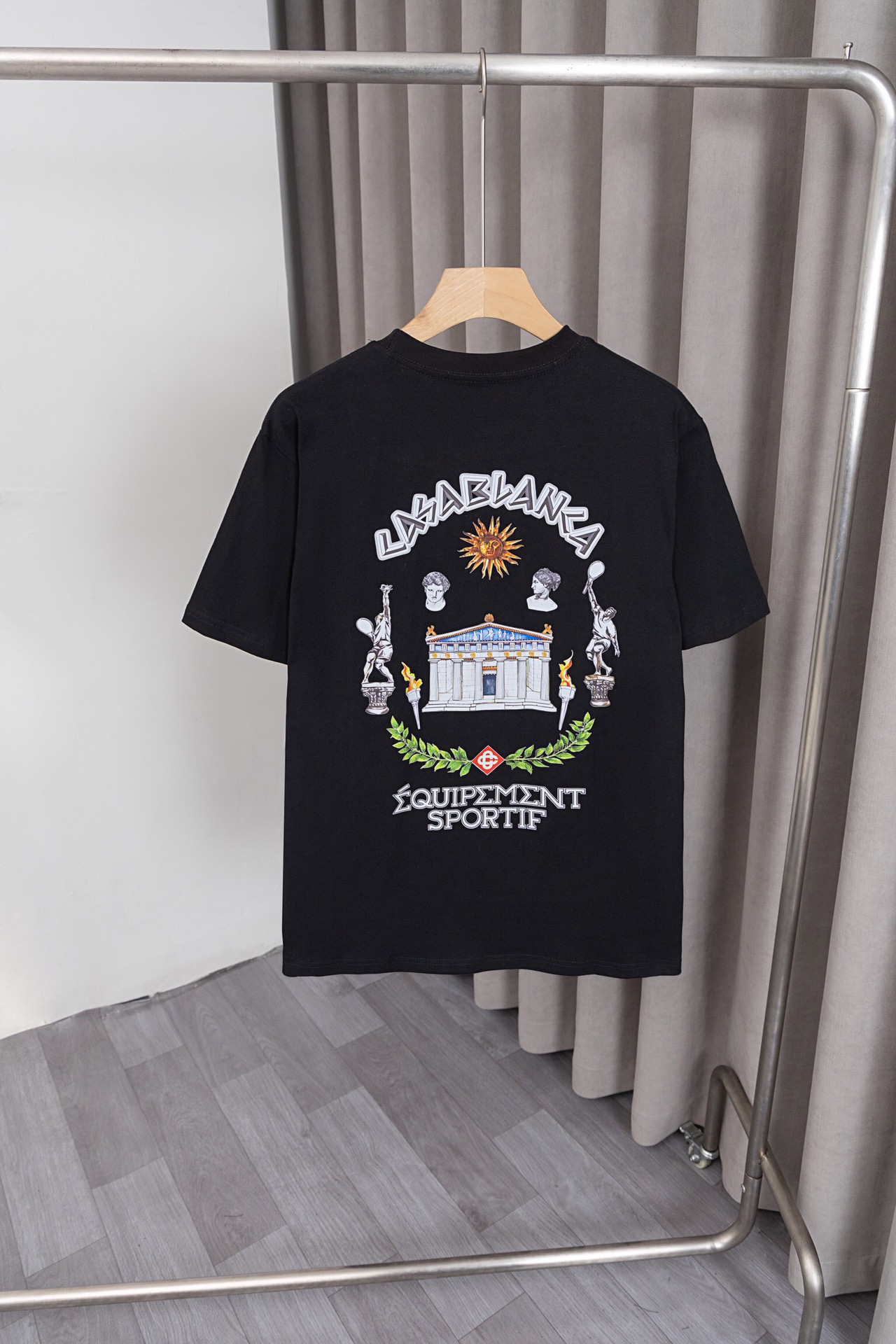NewCCasablanca T-shirt: Classic Design, Customized Logo, Soft Cotton Fabric, Stylish Look - 图片 8
