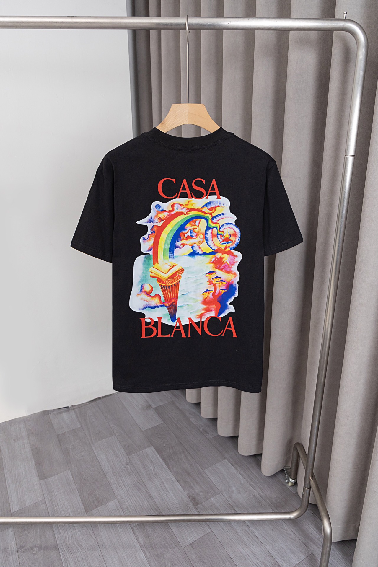 New Casablanca T-shirt: Classic design, logo printing, customised fabric, stylish colors. - 图片 8