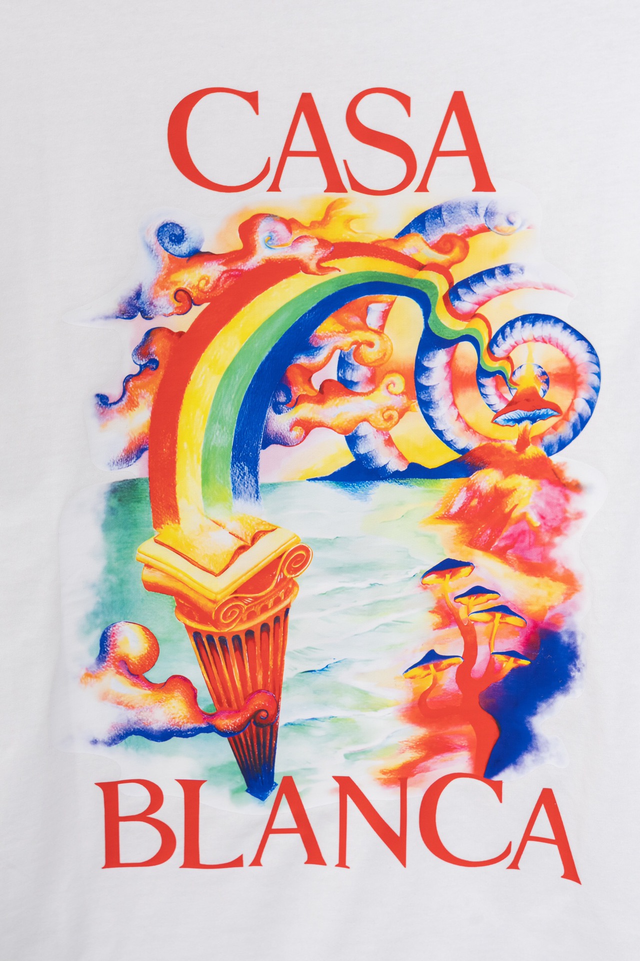New Casablanca T-shirt: Classic design, logo printing, customised fabric, stylish colors. - 图片 5