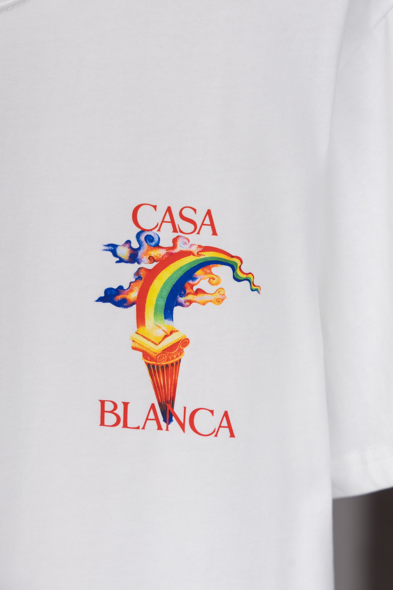 New Casablanca T-shirt: Classic design, logo printing, customised fabric, stylish colors. - 图片 4