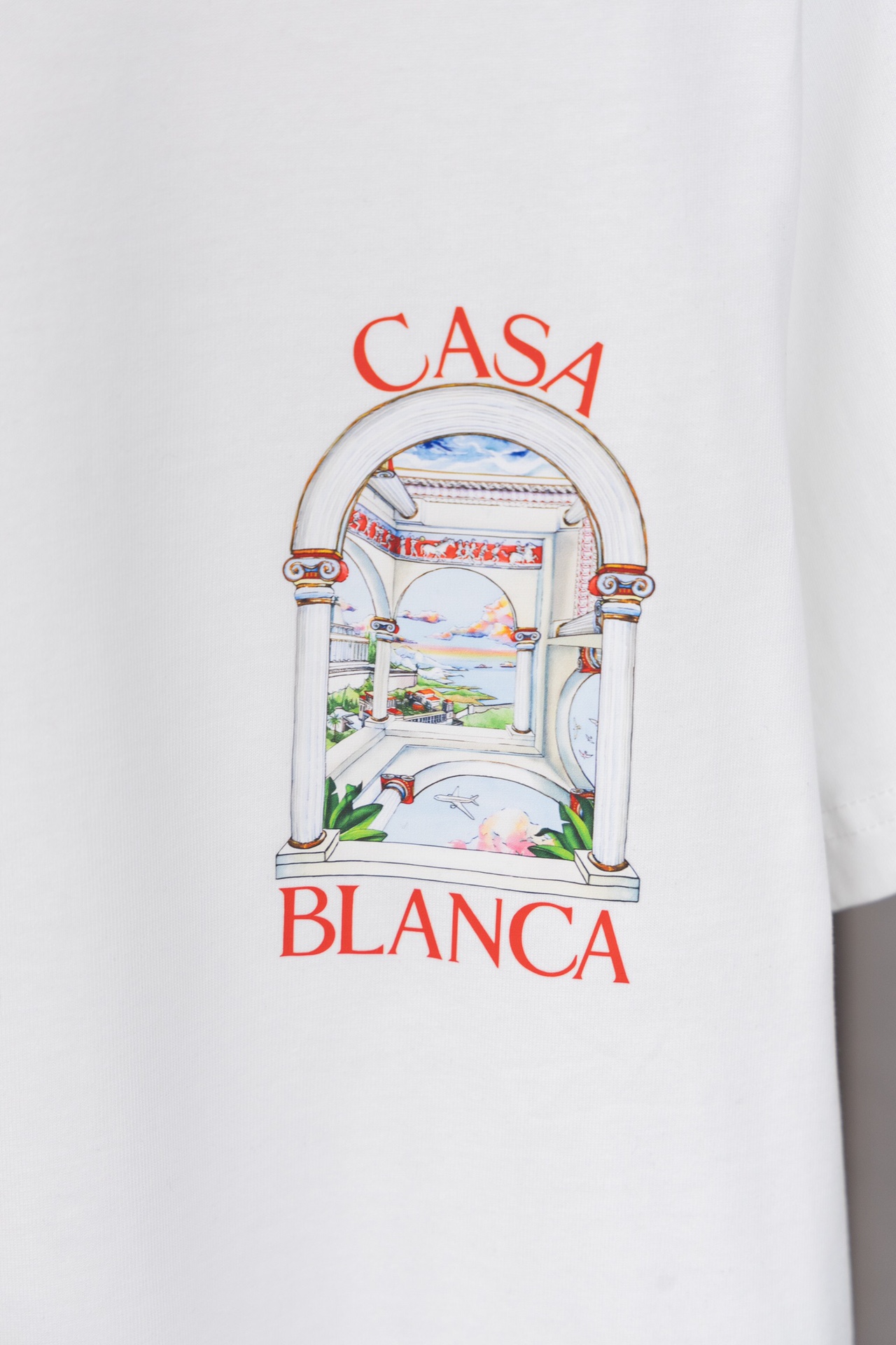 LC X038 NewCCasablanca T-Shirt: Classic Design, Customized, 260g Cotton, Soft Fabric, Stylish - 图片 4