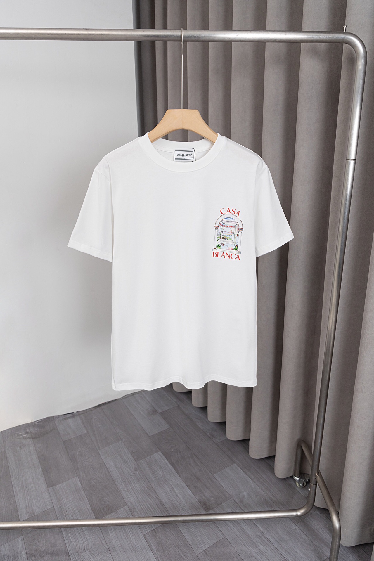 LC X038 NewCCasablanca T-Shirt: Classic Design, Customized, 260g Cotton, Soft Fabric, Stylish - 图片 2