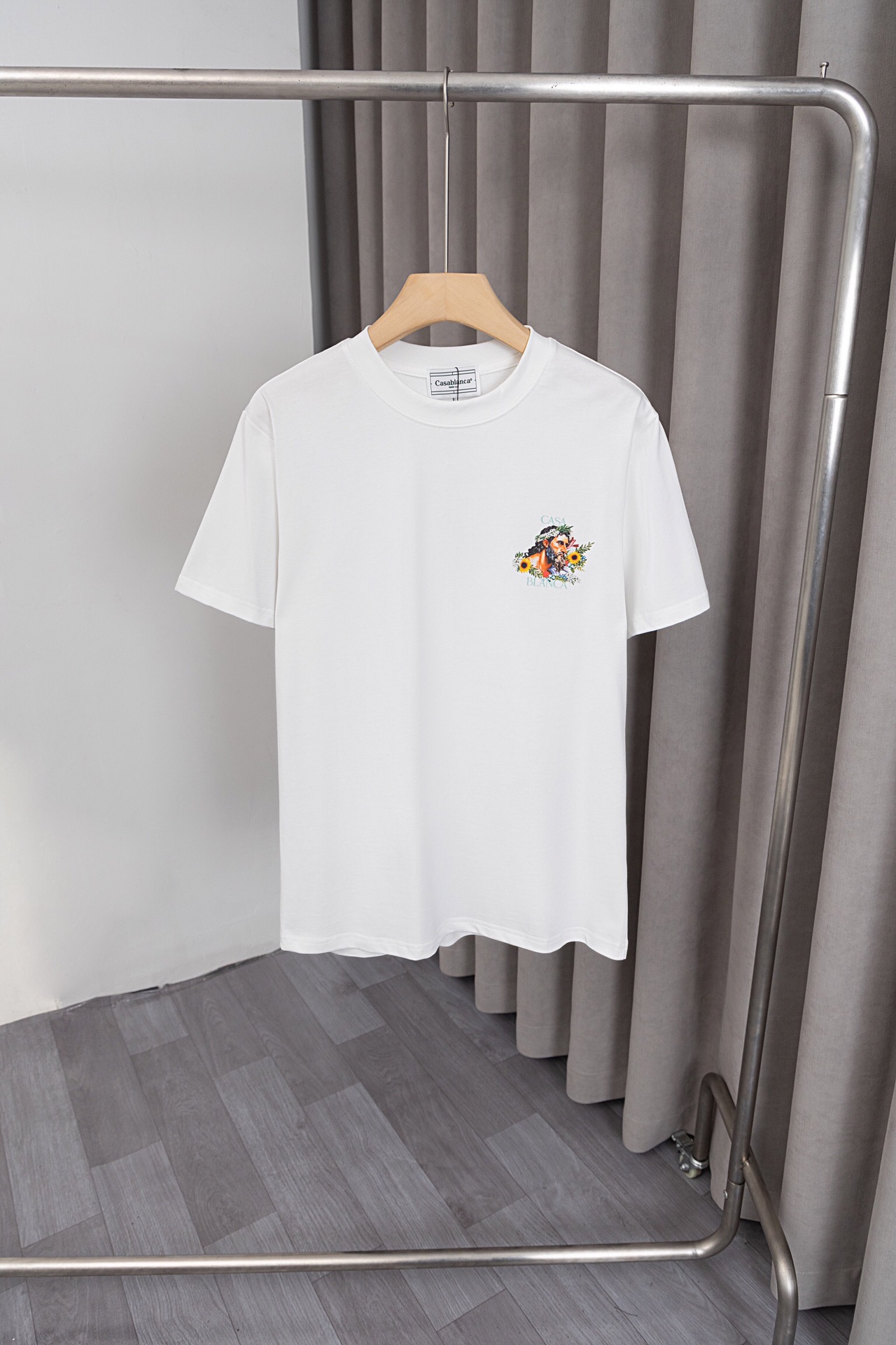 Casablanca25ss New T-Shirt: Classic Design, Customized Logo Printing, Soft Cotton Fabric - 图片 2