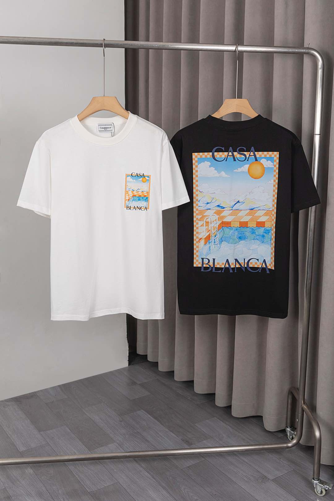 New Casablanca T-shirt: Classic Design, Customized Logo, Soft Cotton Fabric