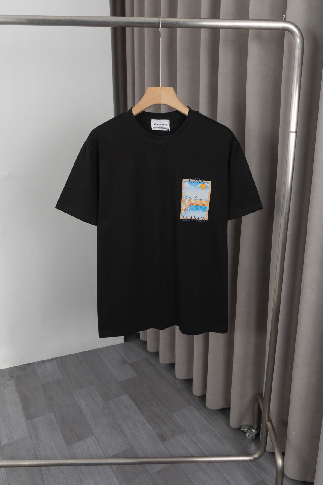 New Casablanca T-shirt: Classic Design, Customized Logo, Soft Cotton Fabric - 图片 6
