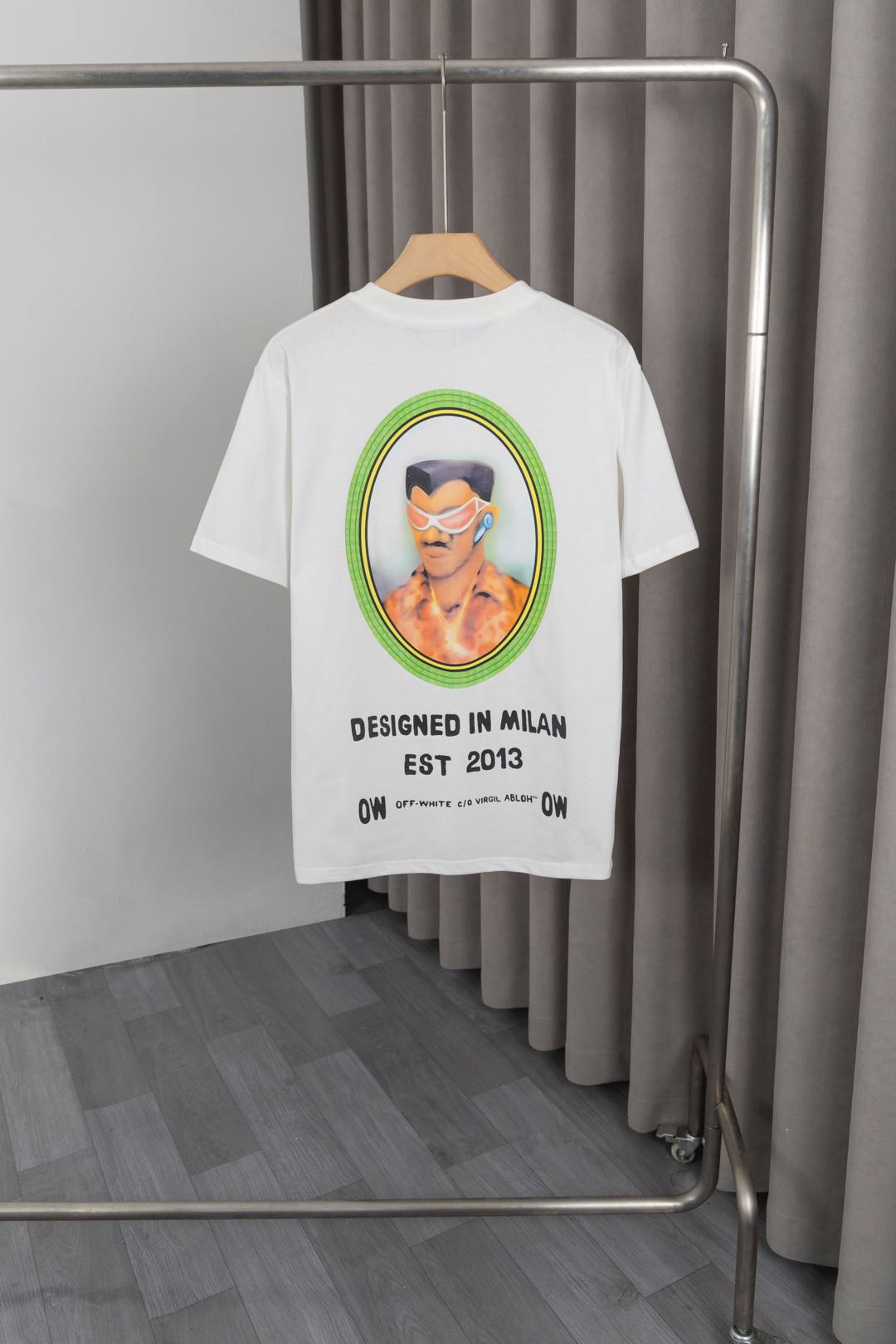 Off White 25s New T-Shirts: High-Quality Fabric, Double-Jam, Front-Back Logo, Unisex, Black/White - 图片 3