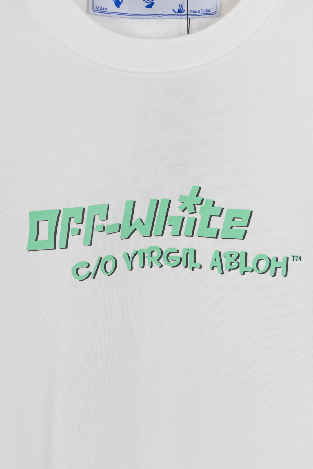 Off White 25s New T-Shirts: High-Quality Fabric, Double-Jam, Front-Back Logo, Unisex, Black/White - 图片 4