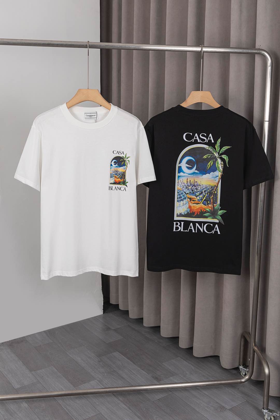 New Casablanca T-Shirt with Custom Logo Design and Soft Cotton Fabric