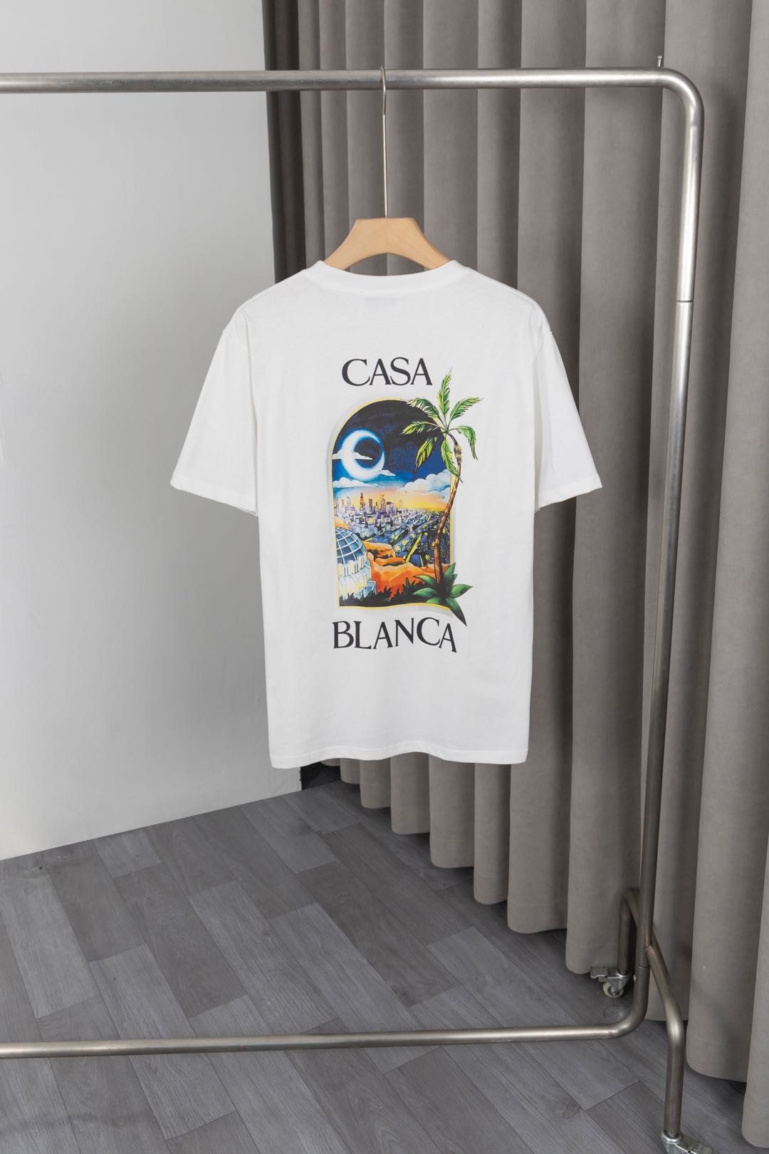 New Casablanca T-Shirt with Custom Logo Design and Soft Cotton Fabric - 图片 3