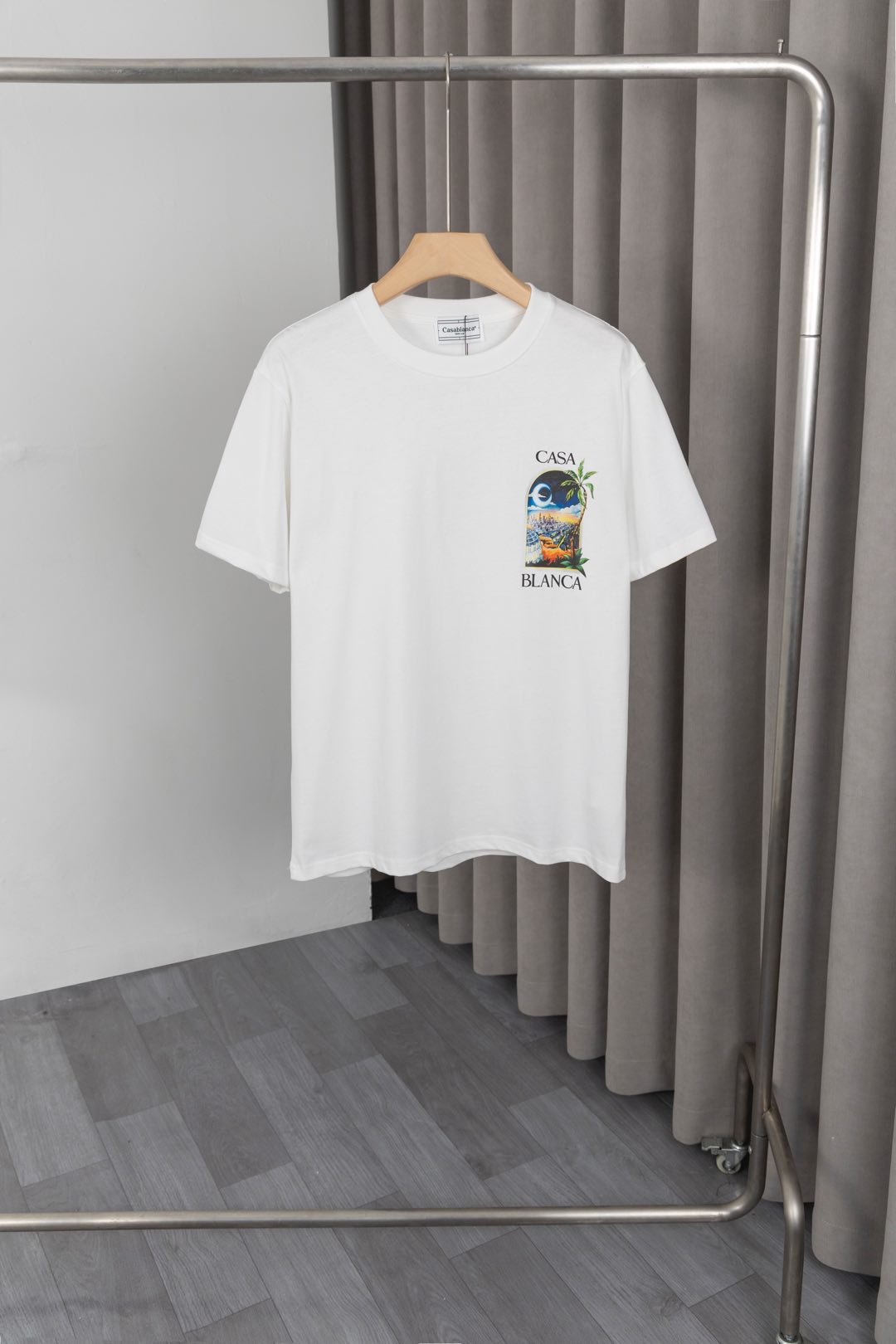 New Casablanca T-Shirt with Custom Logo Design and Soft Cotton Fabric - 图片 2