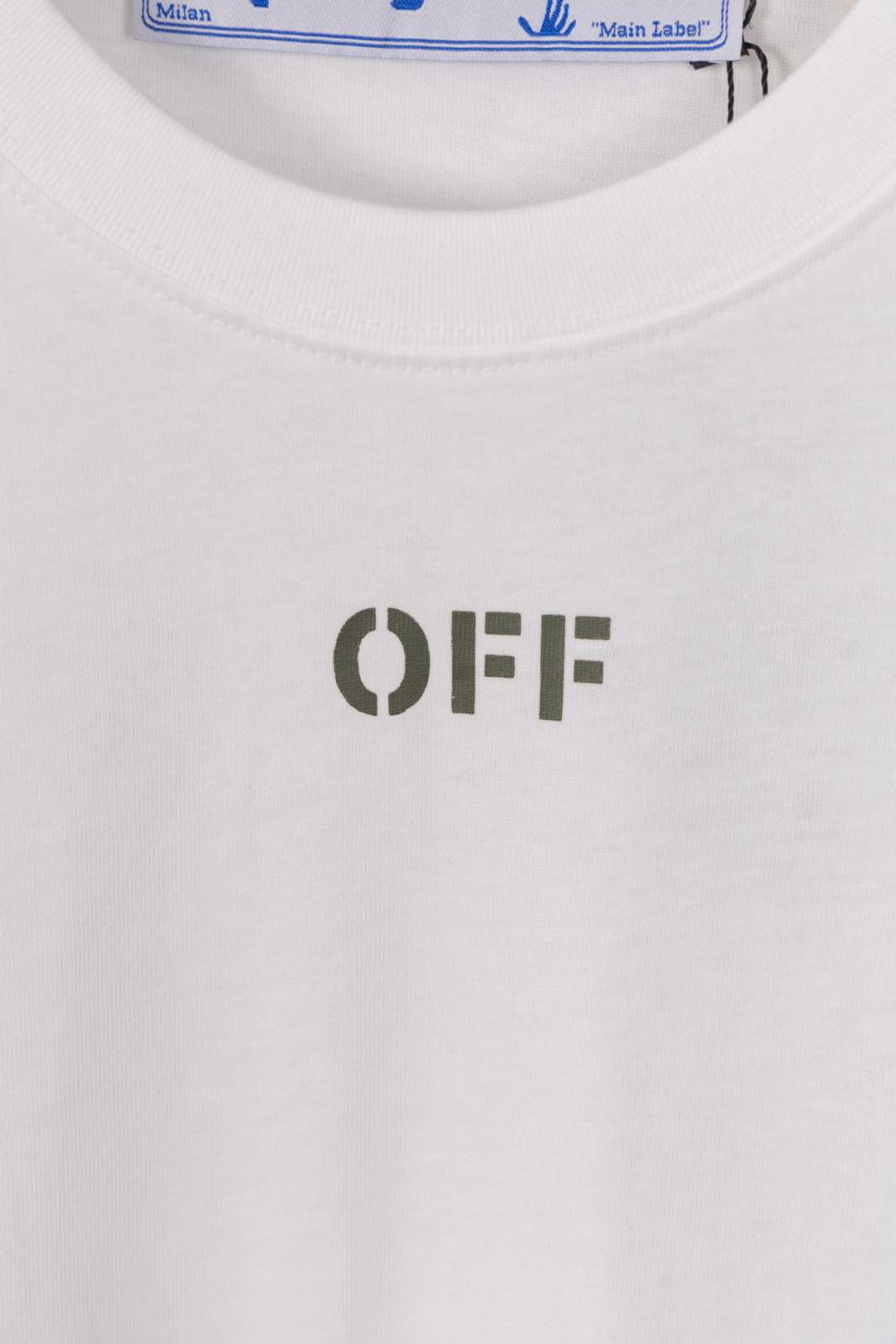 New Off White 25s T-Shirts: High-Quality Fabric, Logo Print, Unisex, Black & White, M-3XL - 图片 4