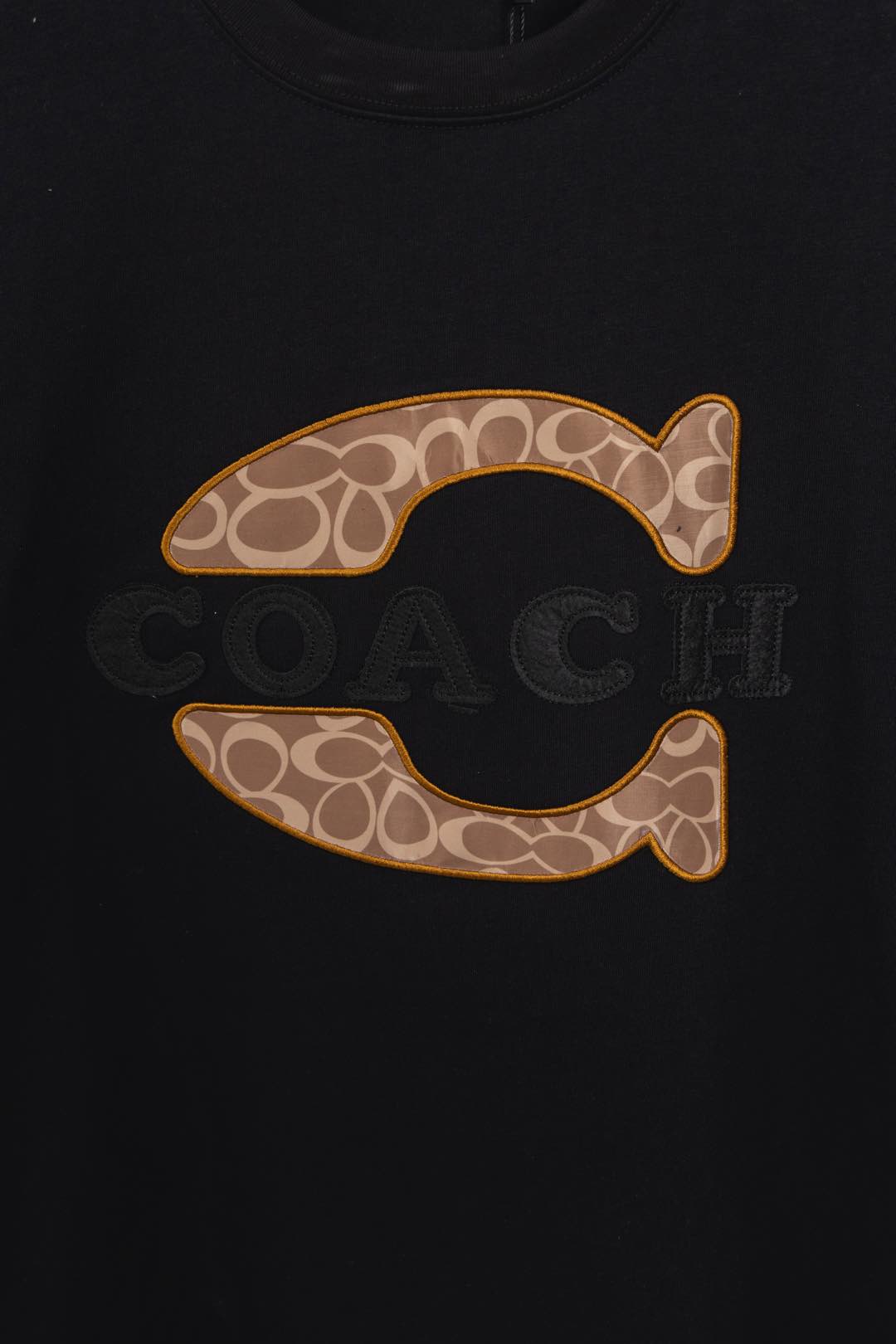 COACH Embroidered Logo T-shirts: Classic Design, Customized Cotton Fabric, Stylish Fashion. - 图片 8