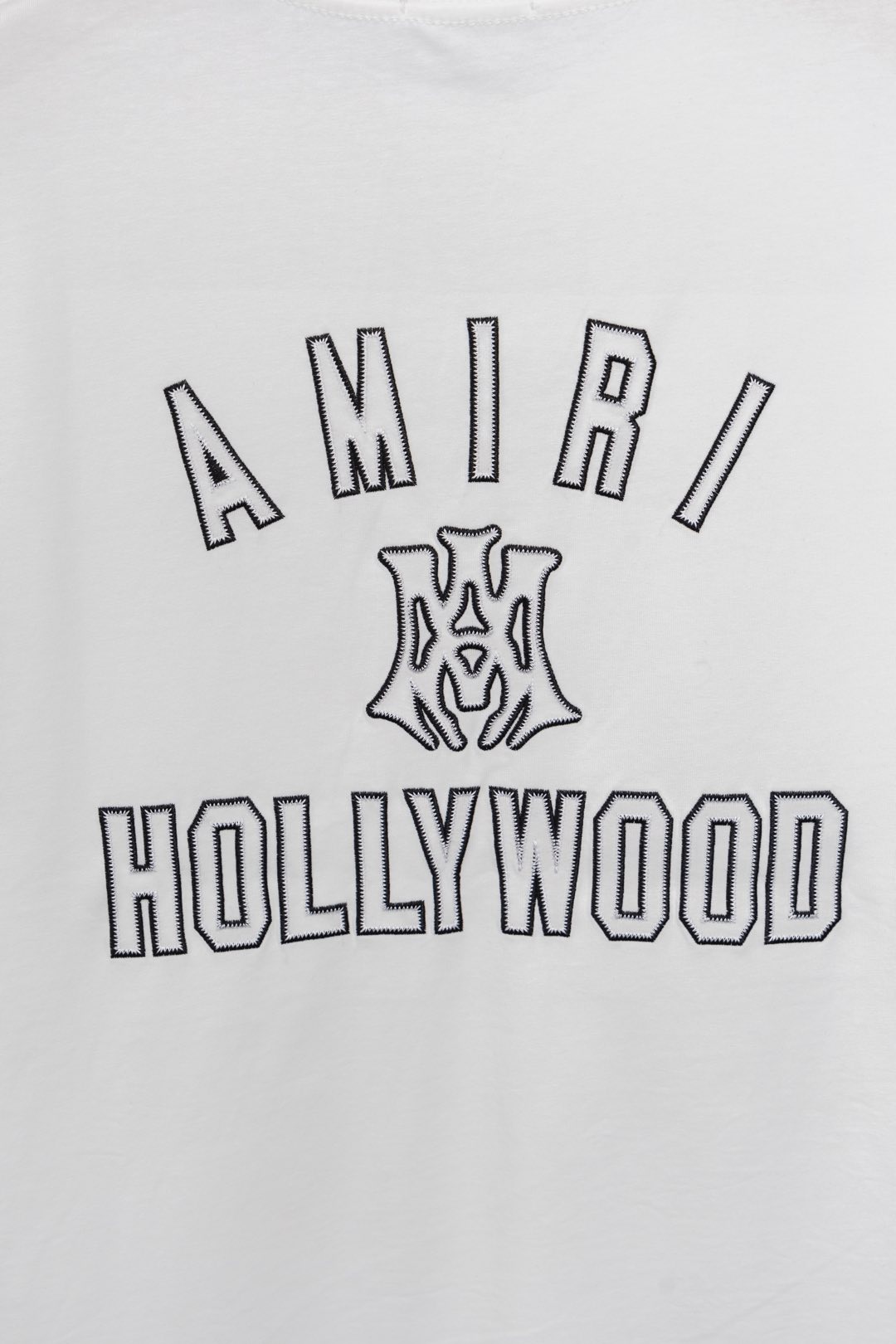 New AMIRI 55ss T-shirt with Embroidered Logo and Patterns, 260g Cotton, Various Sizes - 图片 5