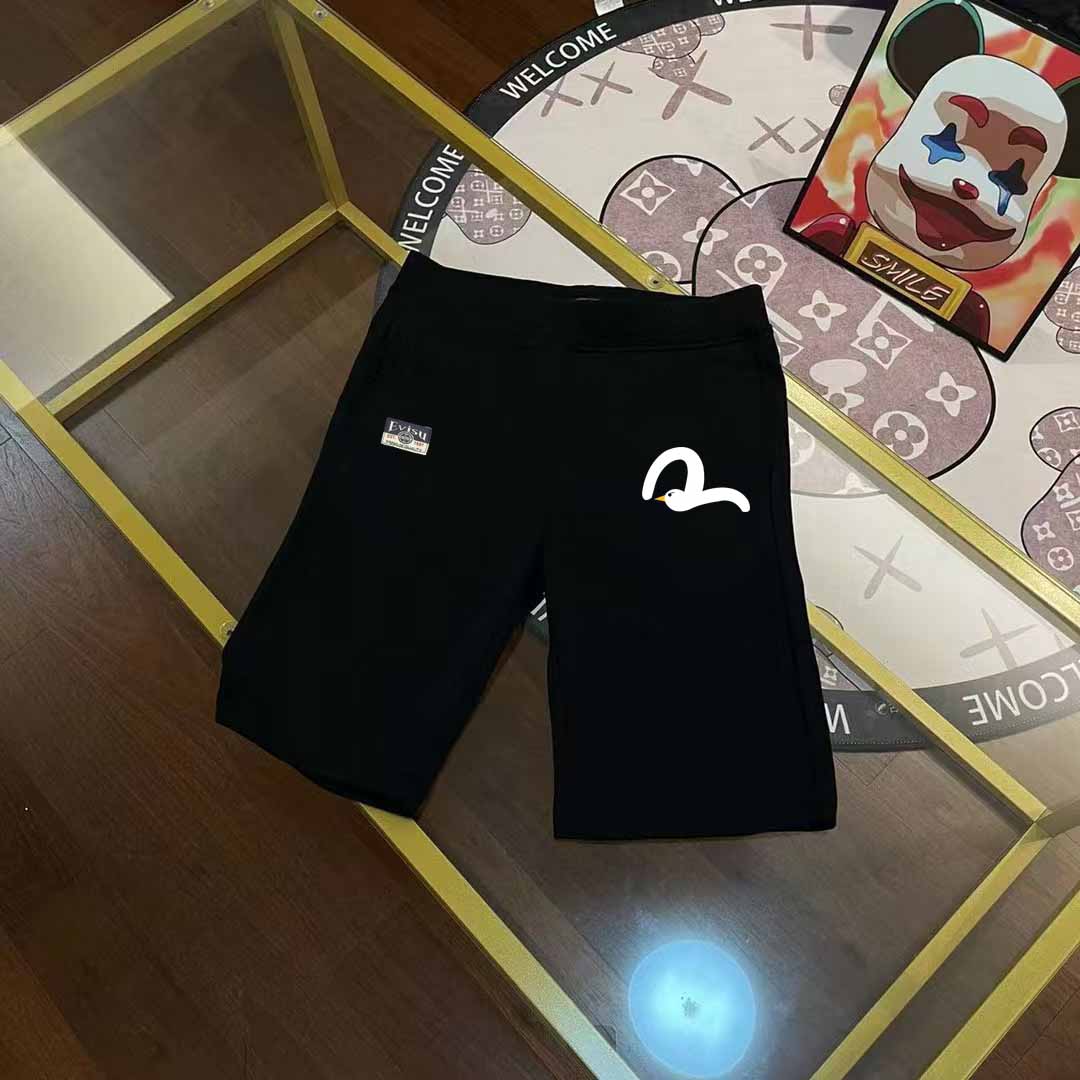 EVISU 福神 2025 otoño/invierno nuevos pantalones cortos para hombre con estampado de gaviota, tallas S-XXL