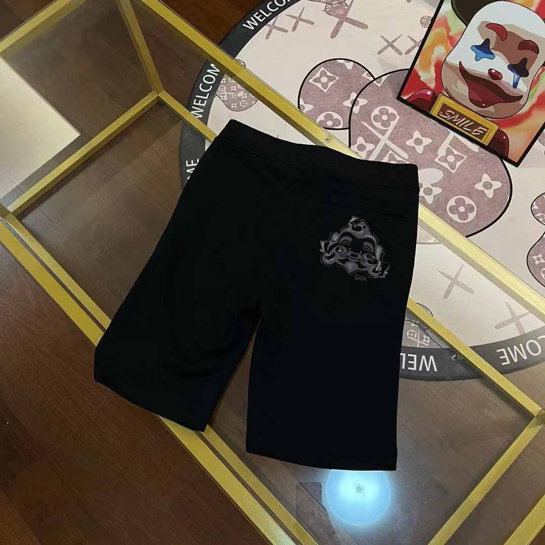 EVISU 福神 2025 otoño/invierno nuevos pantalones cortos para hombre con estampado de cabeza de Buda, tallas S-XXL