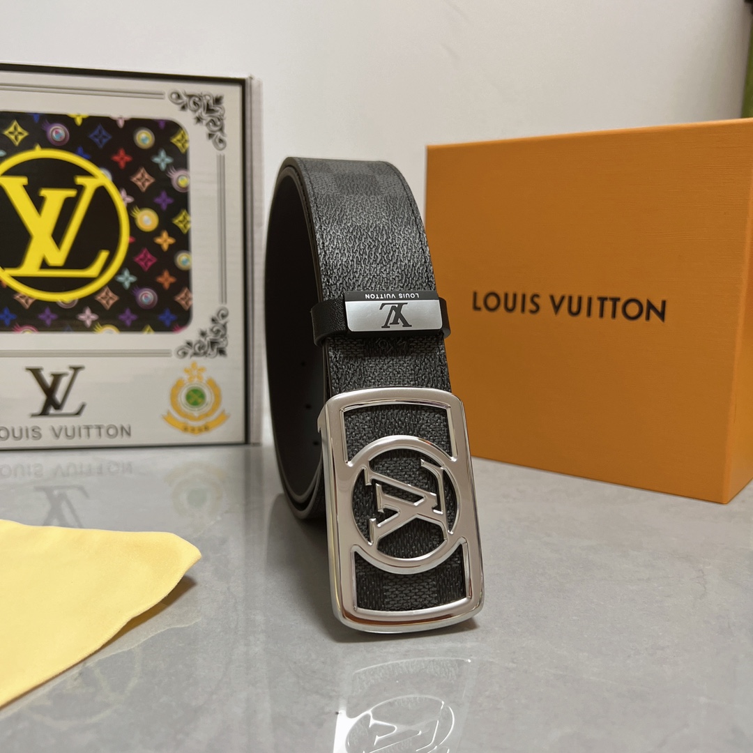 Louis Vuitton Cinturón Réplica por barato
 Hebillas de acero Cuero vaca Dermis Fashion