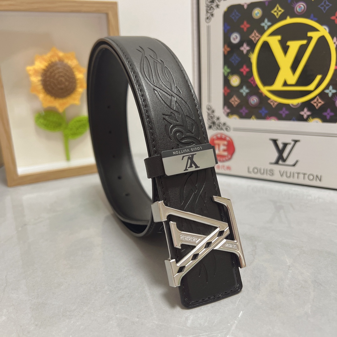 Louis Vuitton Belts Buy best quality Replica
 Steel Buckle Cowhide Genuine Leather Fashion