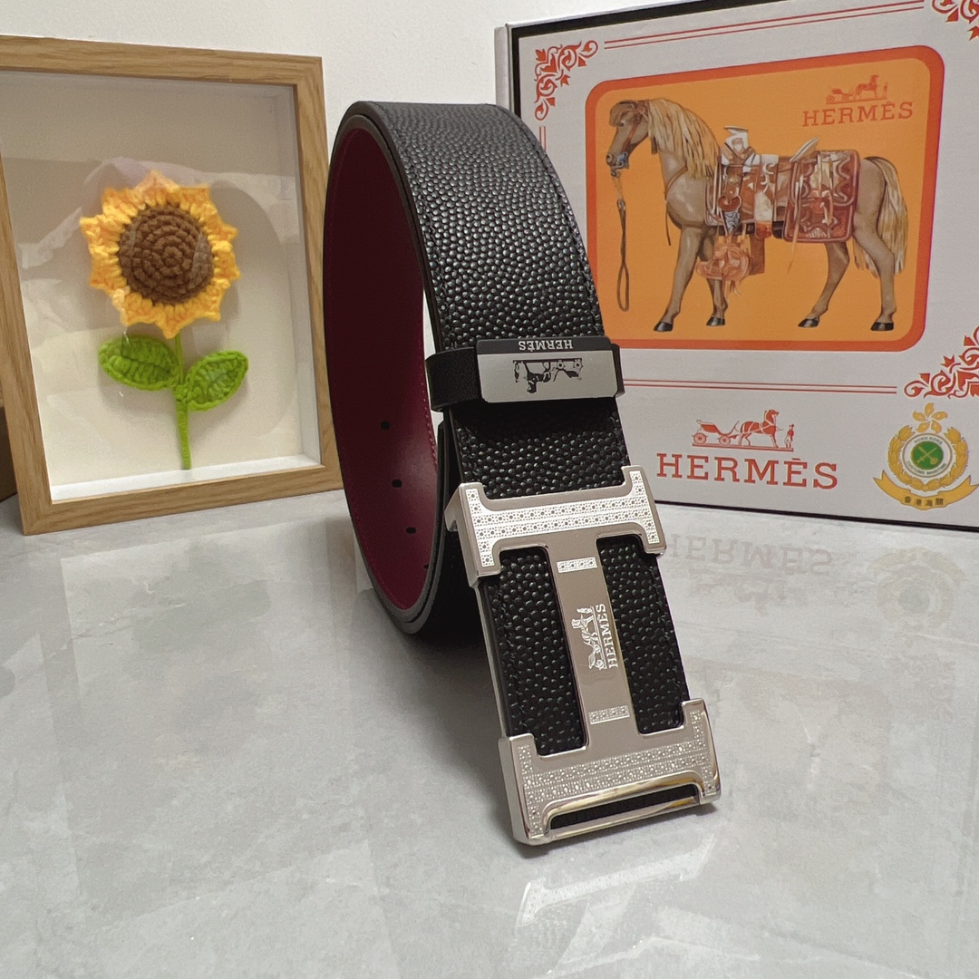 Hermes Belts Steel Buckle Cowhide Genuine Leather Fashion