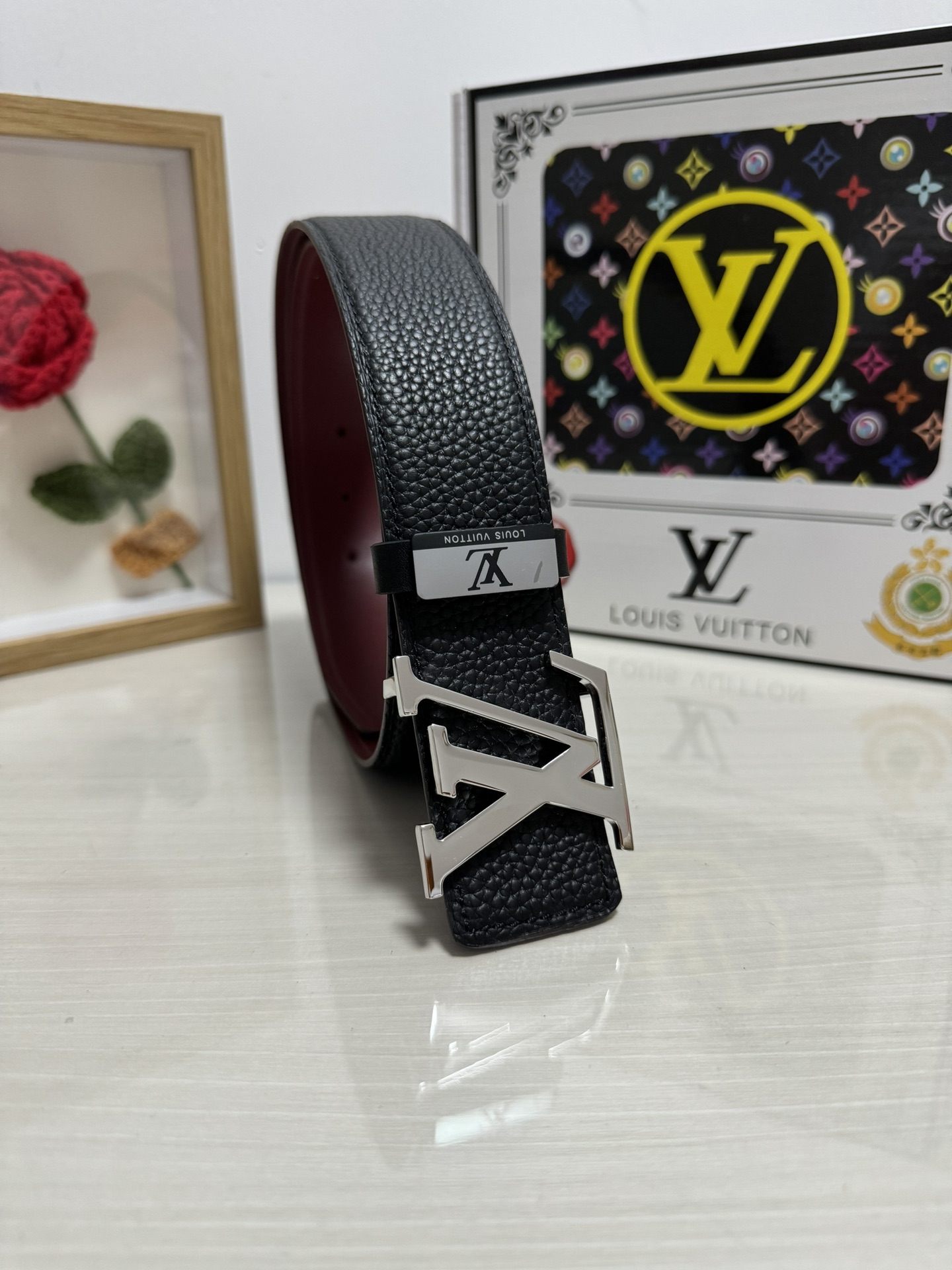 Louis Vuitton Belts Steel Buckle Cowhide Genuine Leather Fashion