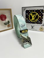 Most Desired
 Louis Vuitton Belts Steel Buckle Cowhide Genuine Leather Fashion