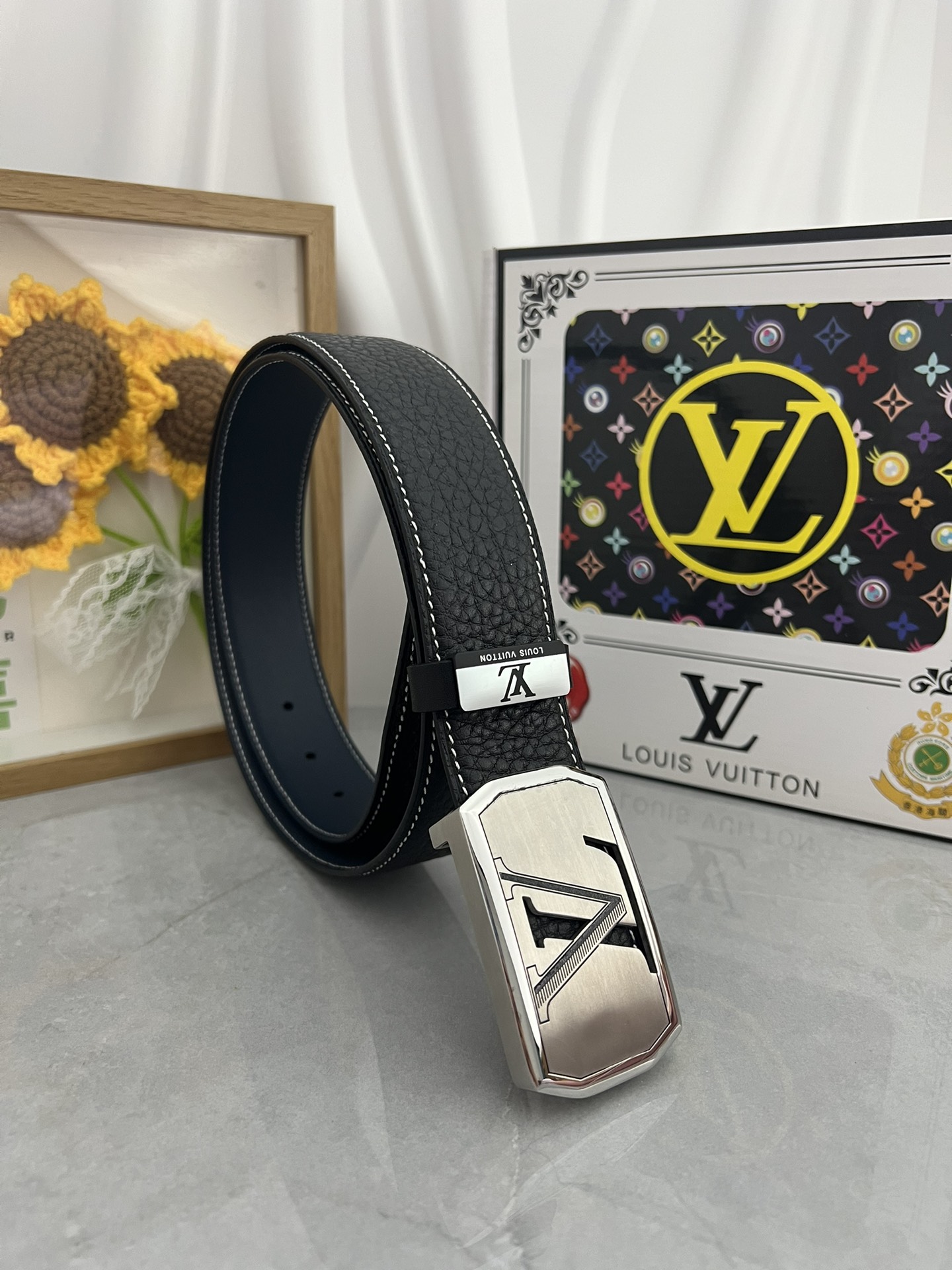 Fashion Replica
 Louis Vuitton Belts Steel Buckle Cowhide Genuine Leather