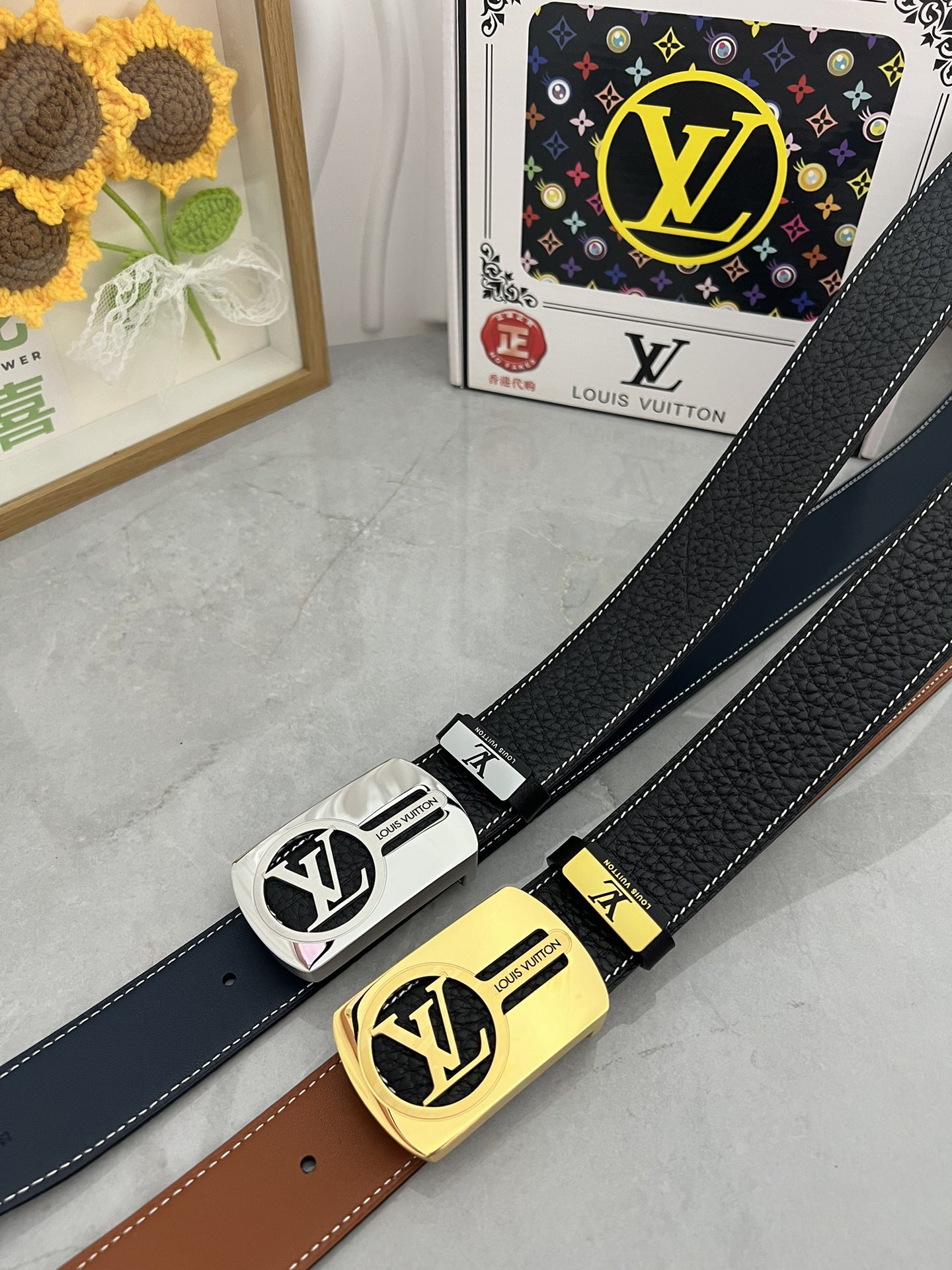 Louis Vuitton Belts Luxury Cheap
 Steel Buckle Cowhide Genuine Leather Fashion