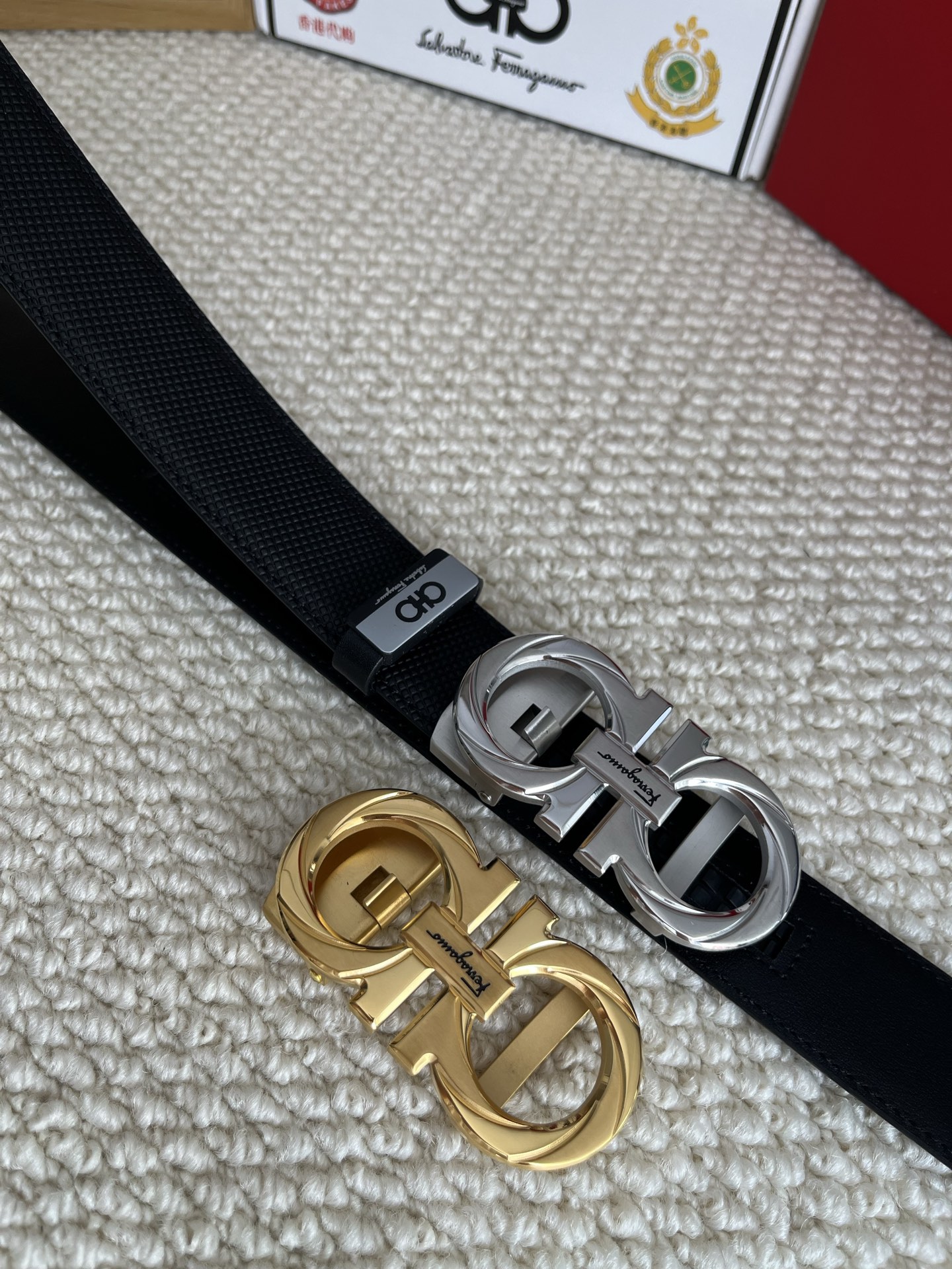 💕 ✨ 24K 💕 💞 💕 💍 3.5CM Ferragamo Cintura Cintura Cintura