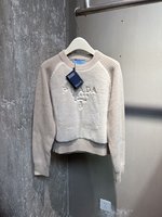 Prada AAA+
 Clothing Knit Sweater Sweatshirts Knitting Long Sleeve