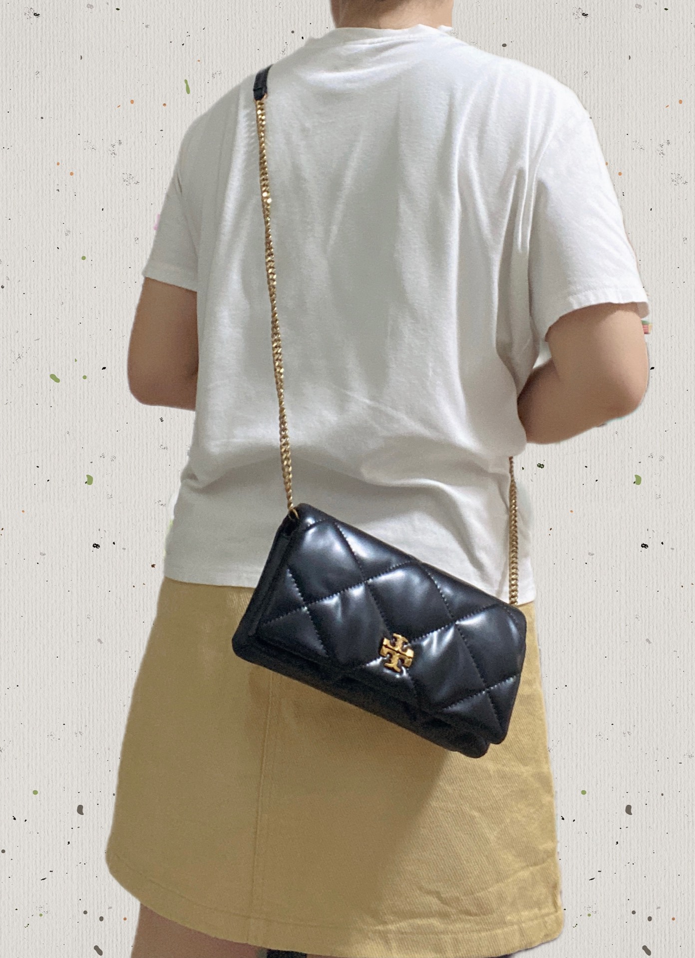 Tory Burch 158624 新品 2024春夏折叠斜挎包Kira链条单肩包
