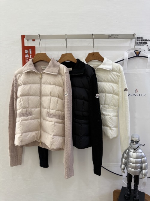 Moncler Women's Knit-Panel Down Jacket - Warm, Stylish & Comfortable 1 Moncler Women's Knit-Panel Down Jacket - Warm, Stylish & Comfortable