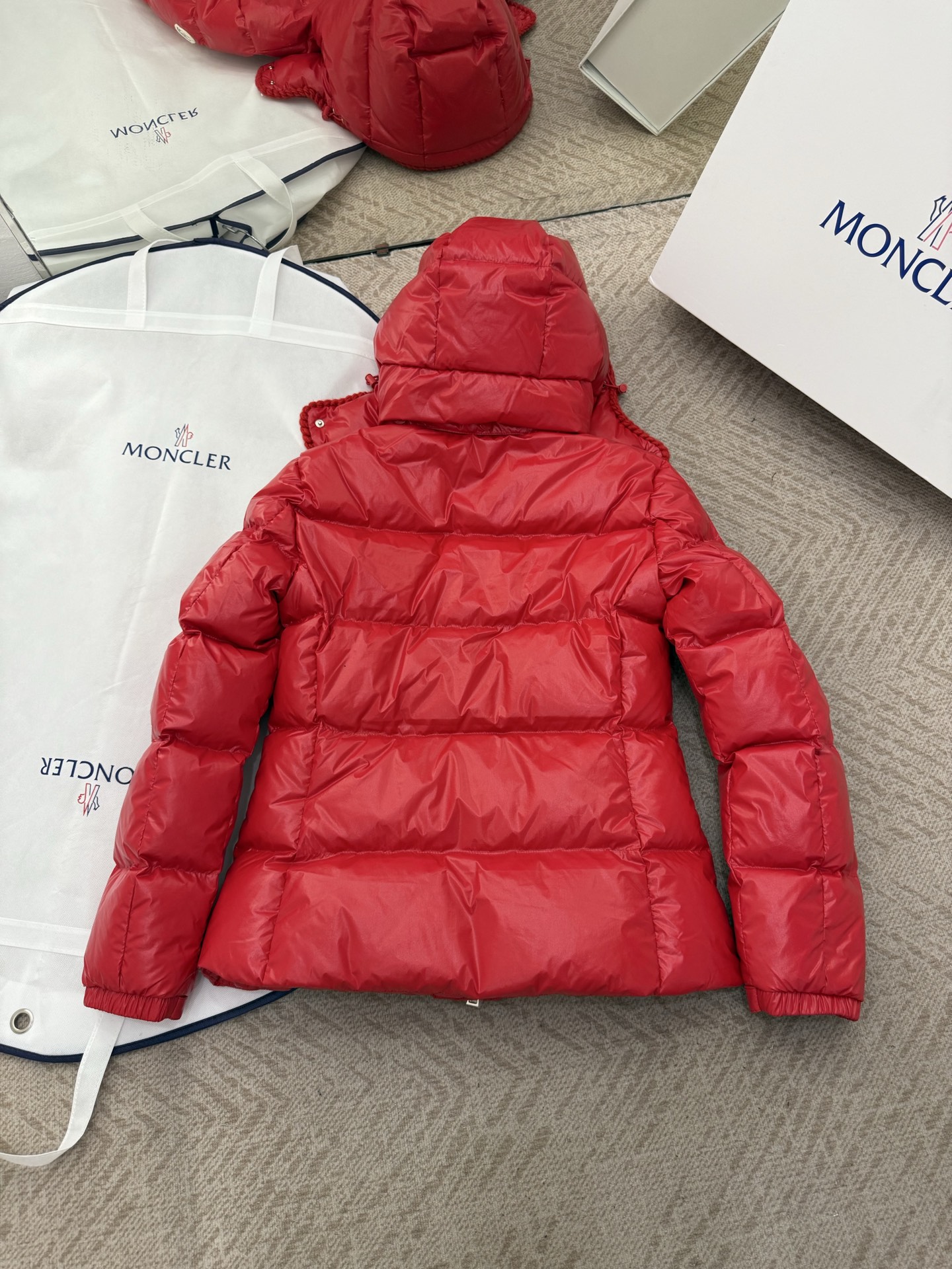 Moncler GLAREIN Hooded Down Jacket - Slim Fit, Waxed Leather, Women's Outerwear 6 i1755001509590 1606 0 4