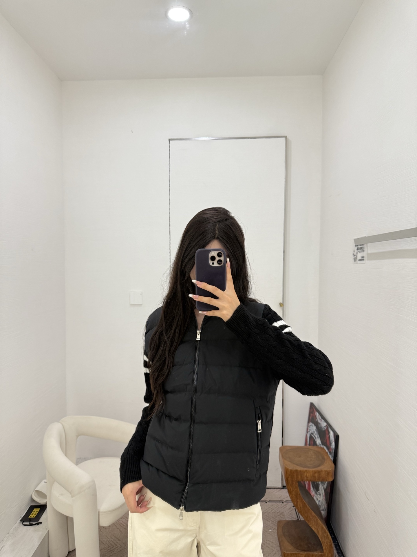 NO:497897,Black physical body~,alexander wang19860909黑色实物上身～,,alexander wang,Women's clothing