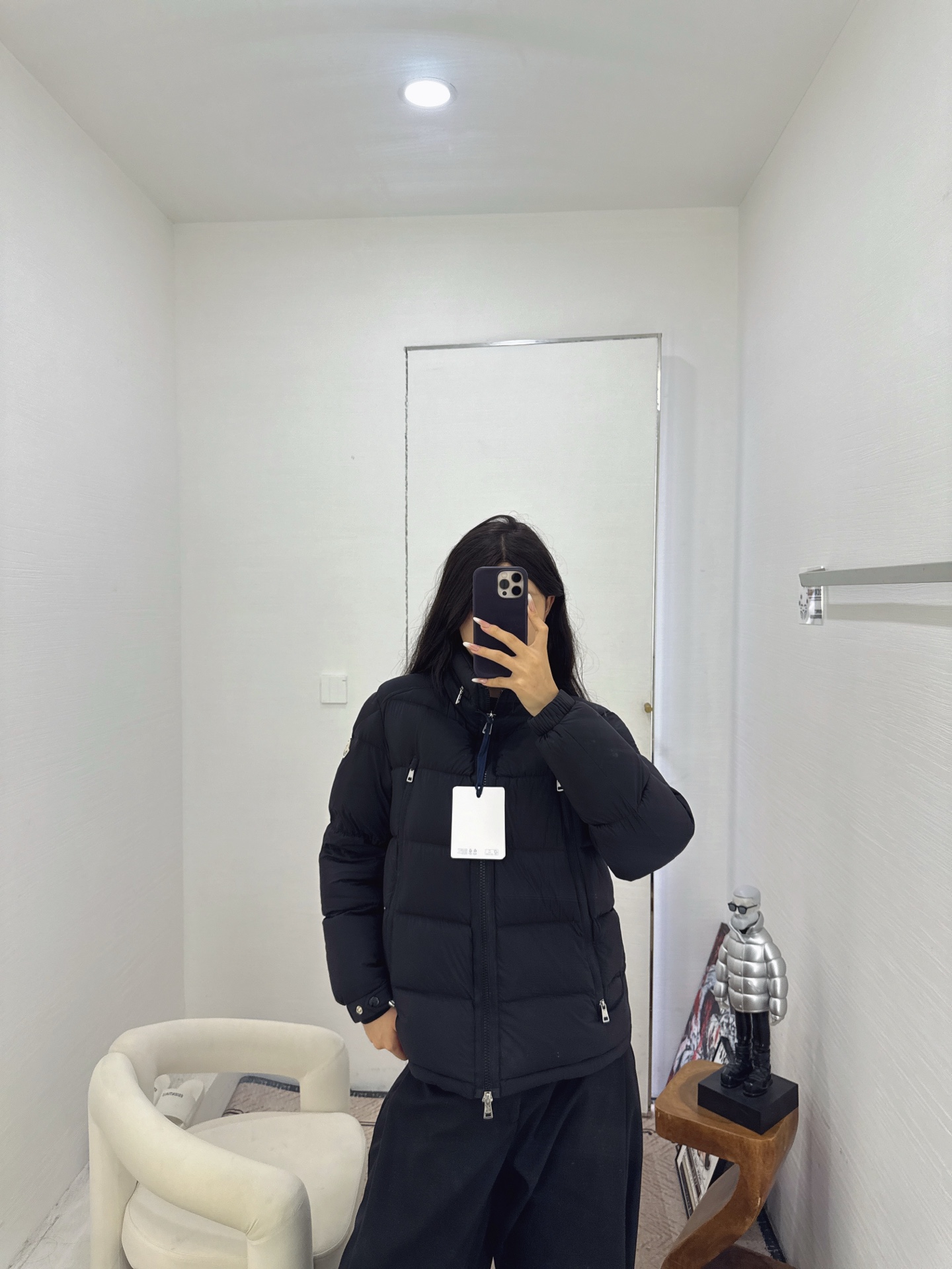 NO:502571,Black physical body picture~,alexander wang19860909黑色实物上身图～,,alexander wang,Women's clothing