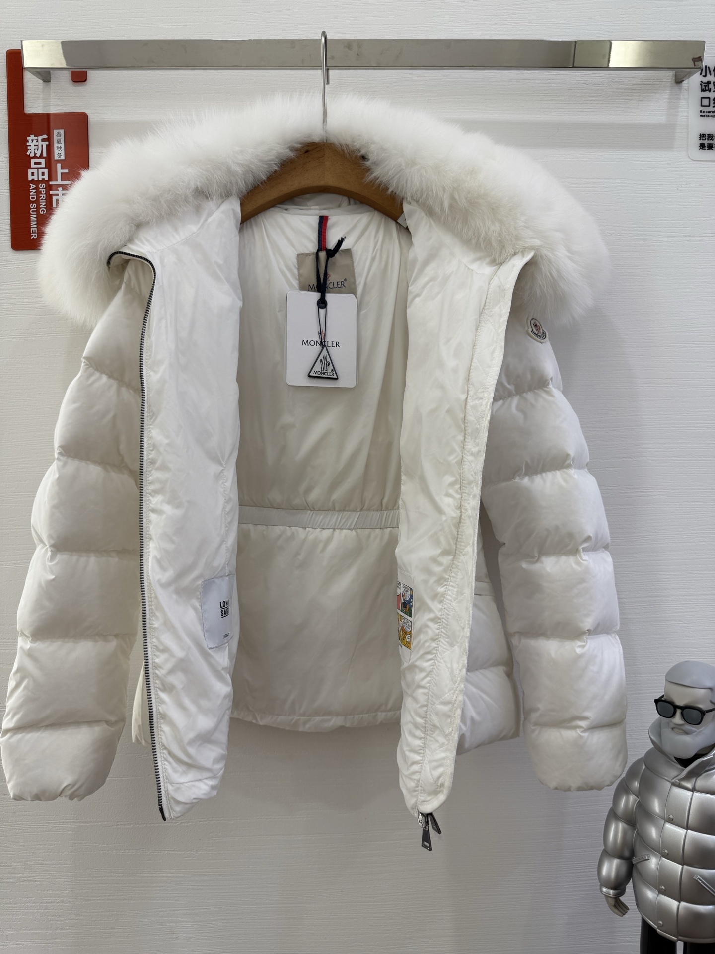 白色白毛（顶级版）MON&LER BOED系列♨️实拍图颜色 ：白色 绿色 黑色 码数1-2-3-4毛领