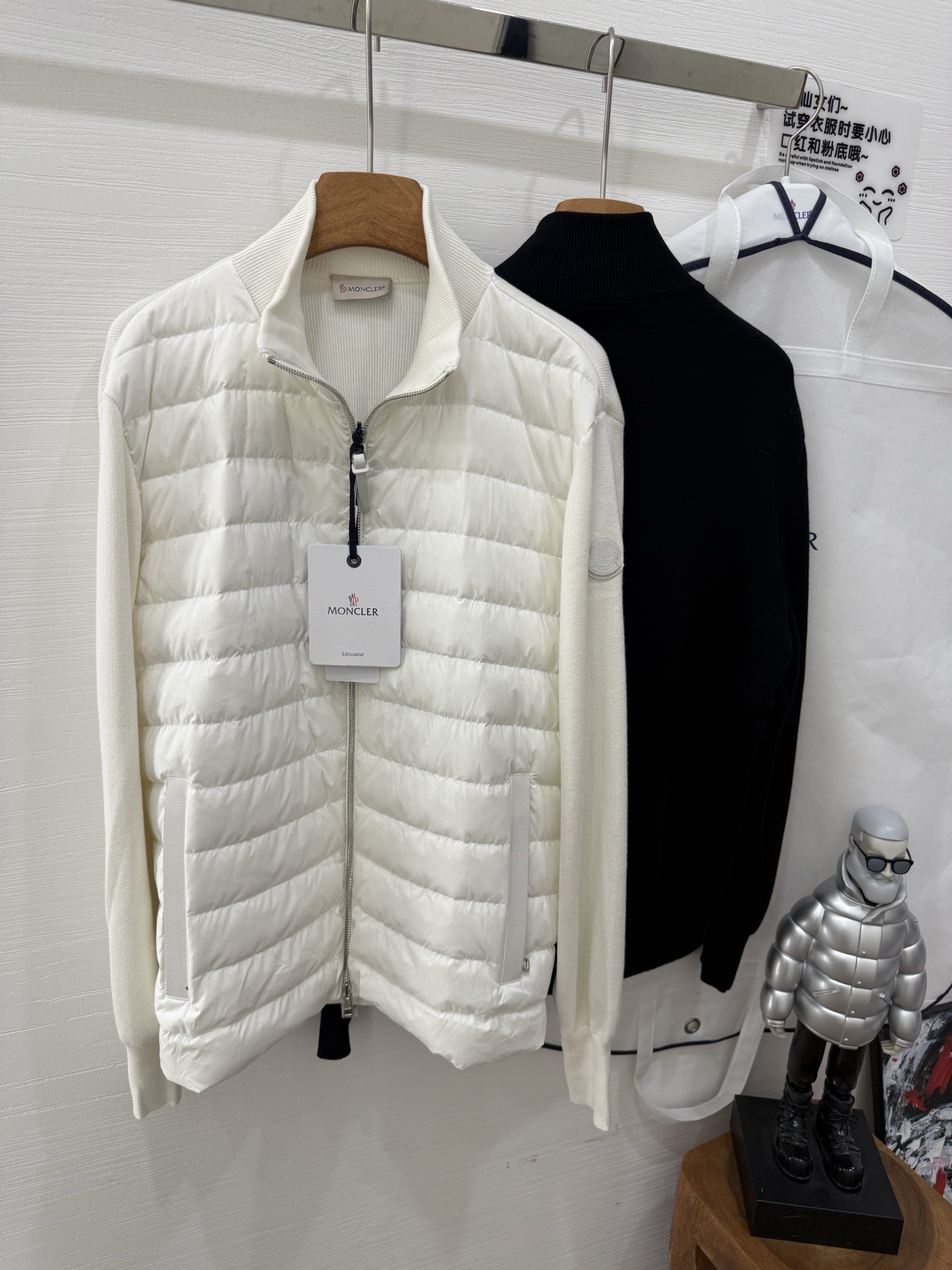 Women's Wool Knit Patchwork Puffer Jacket with Stand Collar 10 i1759164110448 185 0 8