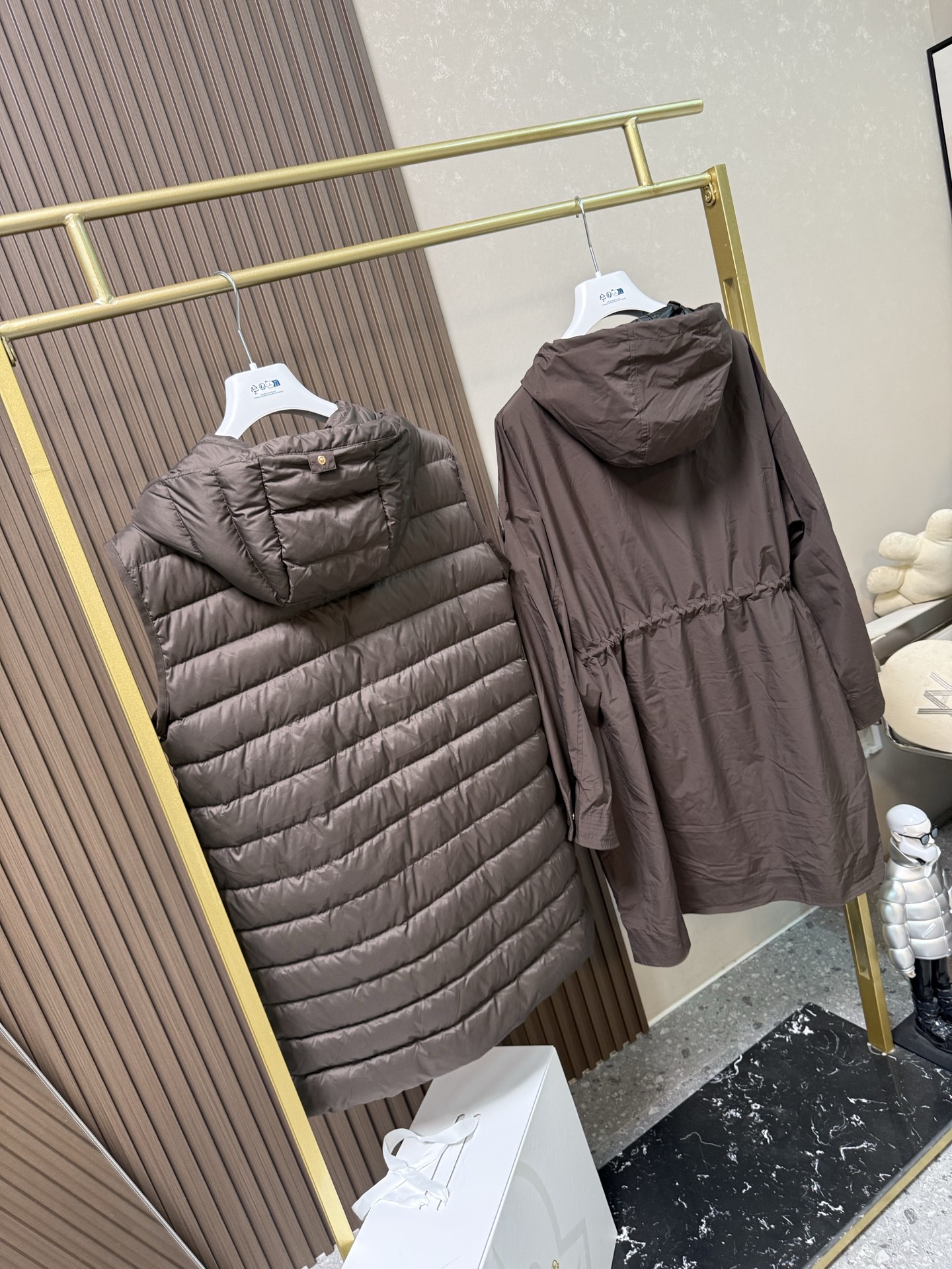 Moncler蒙口25秋冬 Sainbel二合一中长款羽绒服女鹅绒内胆，可当马甲单穿，风衣单穿也可当成羽