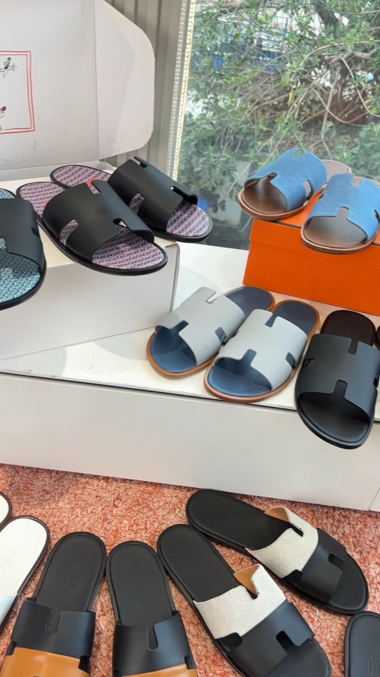 Caja de avión a juego G033 nivel de compra WYSIWYG G033HERMES Zapatillas y sandalias para hombre Hermès 2026, lo último…