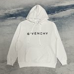 Givenchy AAA+
 Clothing Hoodies White Printing Cotton Hooded Top