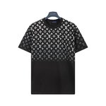 Louis Vuitton Clothing T-Shirt Black Unisex Cotton Spring/Summer Collection Short Sleeve