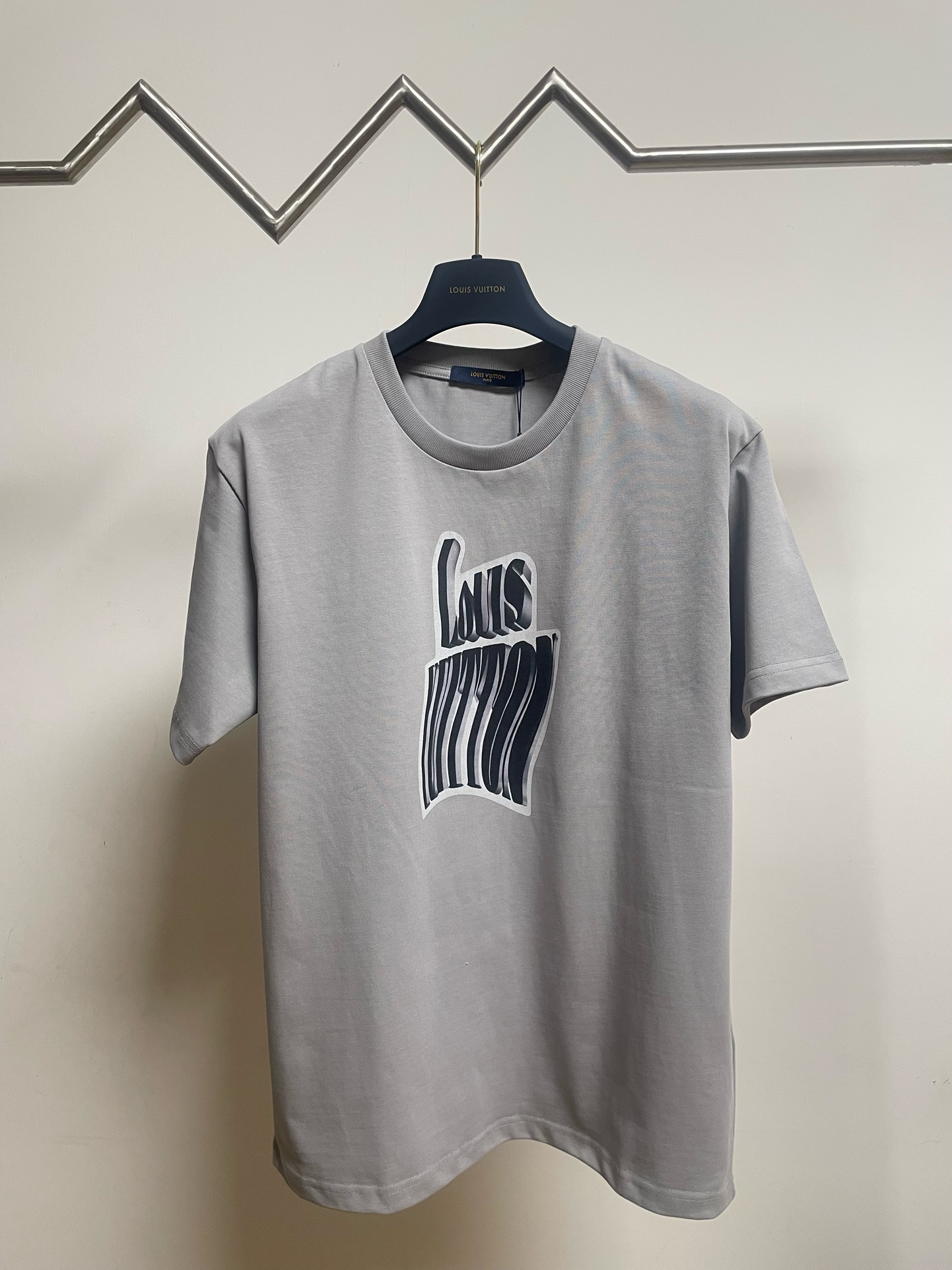 Louis Vuitton Clothing T-Shirt Buying Replica
 Grey Printing Unisex Cotton Spring/Summer Collection Short Sleeve