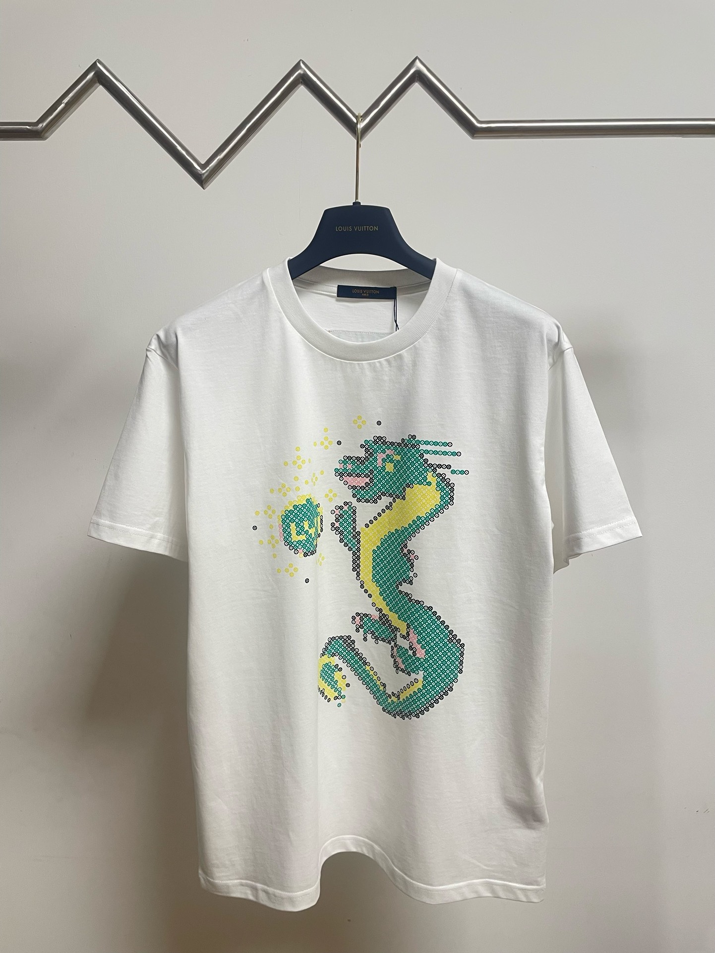 Louis Vuitton Wholesale
 Clothing T-Shirt White Printing Unisex Cotton Spring/Summer Collection Short Sleeve
