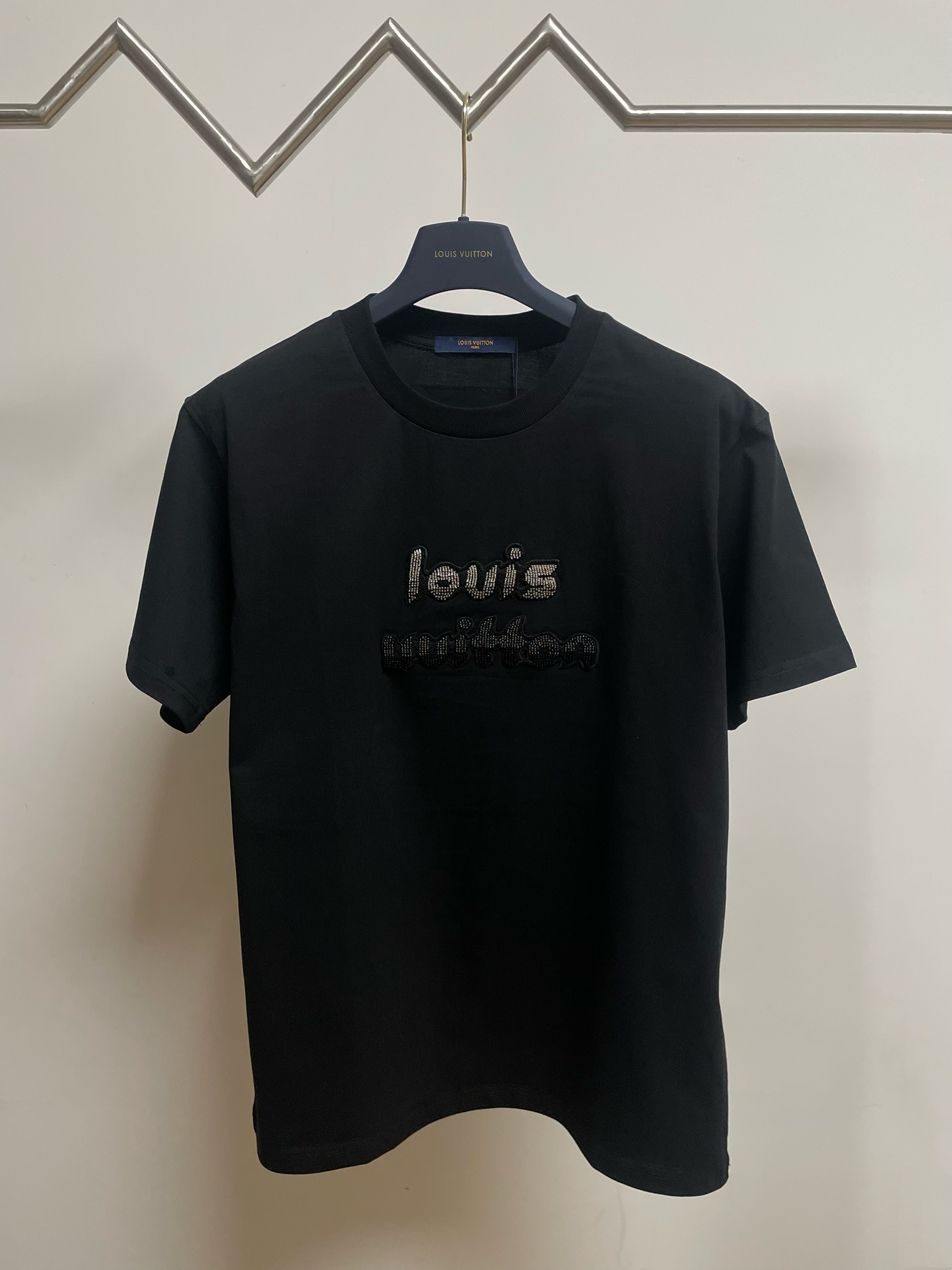 Louis Vuitton Clothing T-Shirt 2023 Luxury Replicas
 Black Unisex Cotton Spring/Summer Collection Short Sleeve