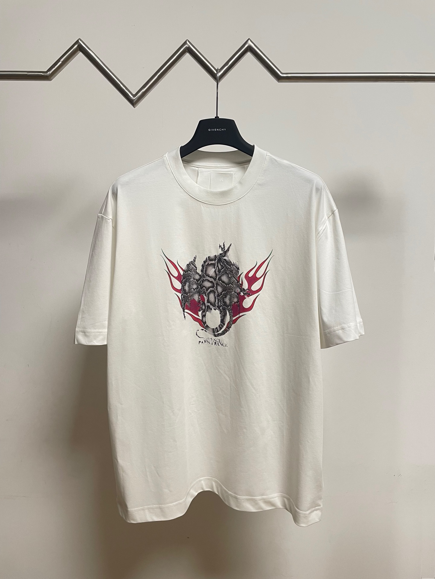 Givenchy Clothing T-Shirt White Printing Unisex Cotton Mercerized Spring/Summer Collection Short Sleeve
