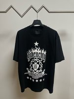 Givenchy Clothing T-Shirt Black Printing Unisex Cotton Mercerized Spring/Summer Collection Short Sleeve