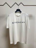 Givenchy Clothing T-Shirt White Unisex Cotton Mercerized Spring/Summer Collection Short Sleeve