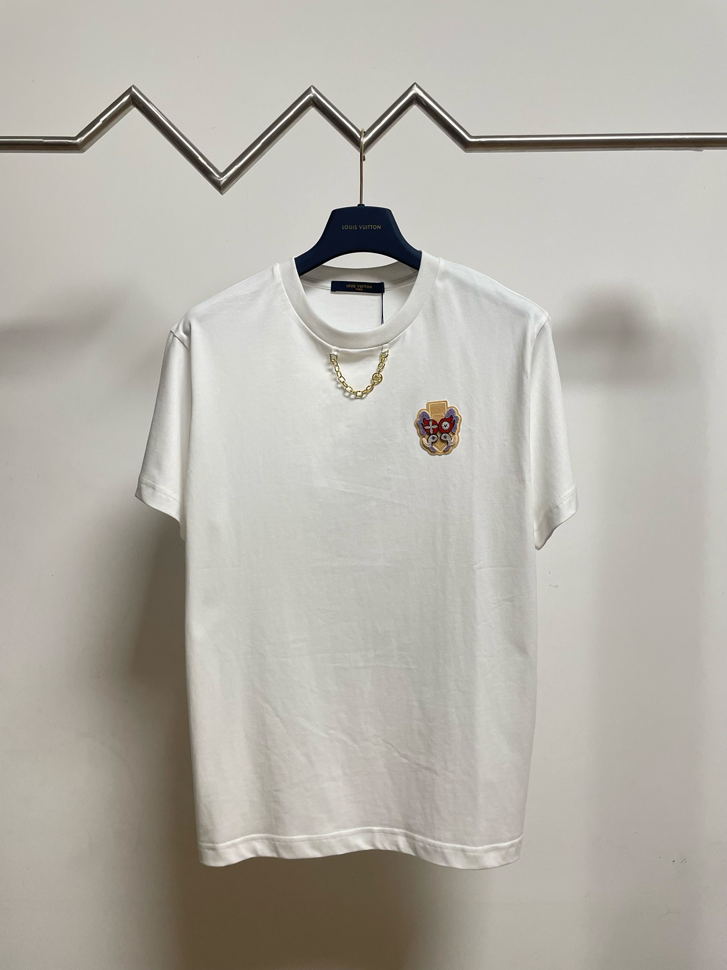 Louis Vuitton Clothing T-Shirt White Unisex Women Cotton Spring/Summer Collection Short Sleeve