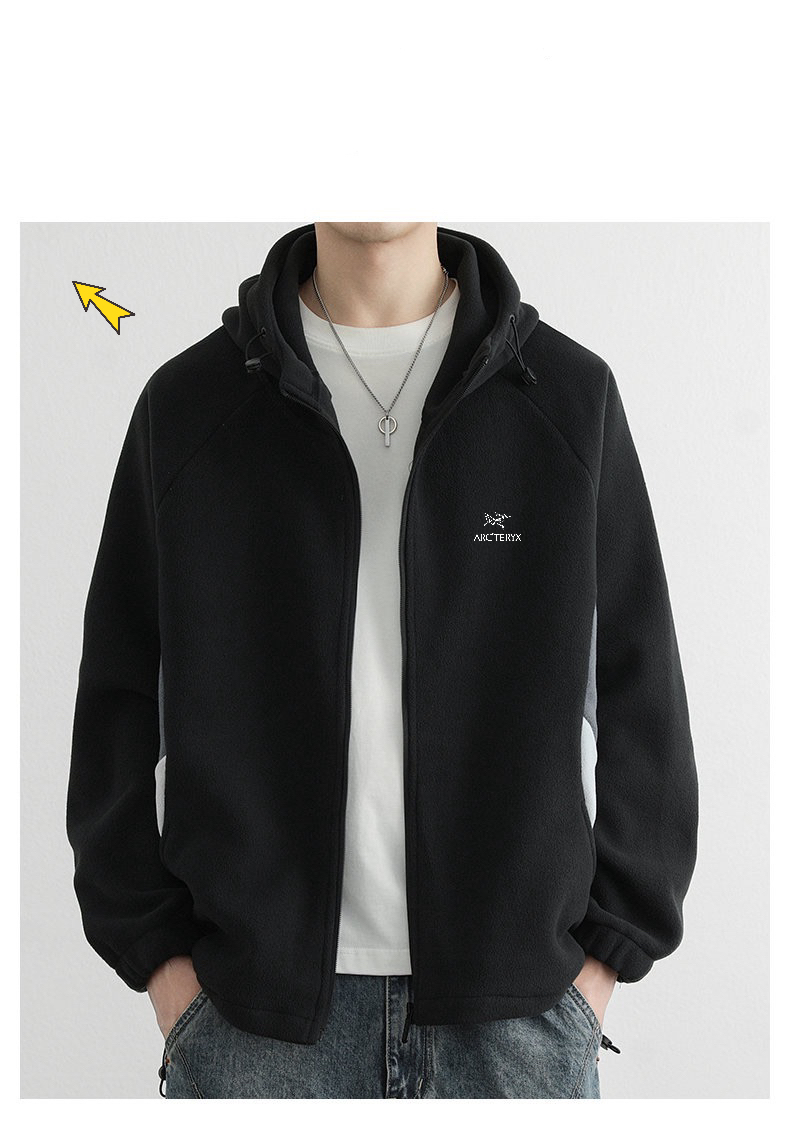 供💰100
𝐀𝐑𝐂&lsquo;𝐓𝐄𝐑𝐘𝐗/始祖鸟男女同款拉链运动薄款卫衣帽衫外套！

百搭版本 连帽设计 面料采用新型优质面料，贴身顺滑舒适，穿着能有效排汗透气，身体干爽不闷热，简约的版型，好穿不挑人，简便设计，给你不一样的体验，连帽衣领设计，有很好的包裹性，帽檐有可收紧的卡扣设计，平整下摆贴合身型，舒适简便，宽松的袖口，让你上身舒适又方便，前胸处斜插式拉链口袋，放置物品安全美观，立体裁剪 多片拼接设计，上身版型非平常外衣可比！推荐入手体验！
颜色：灰色，黑色，
尺码：M 一4XL
